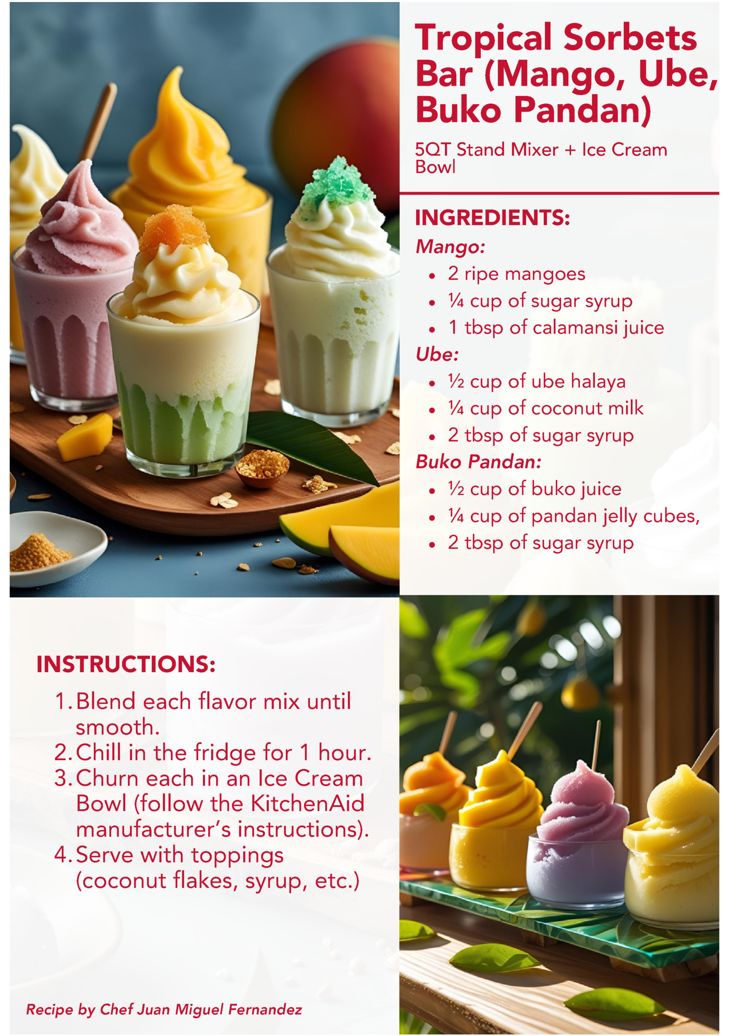 Tropical Sorbets