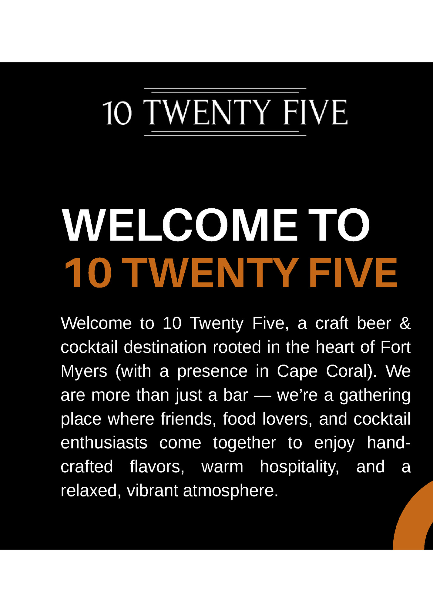 WELCOME TO