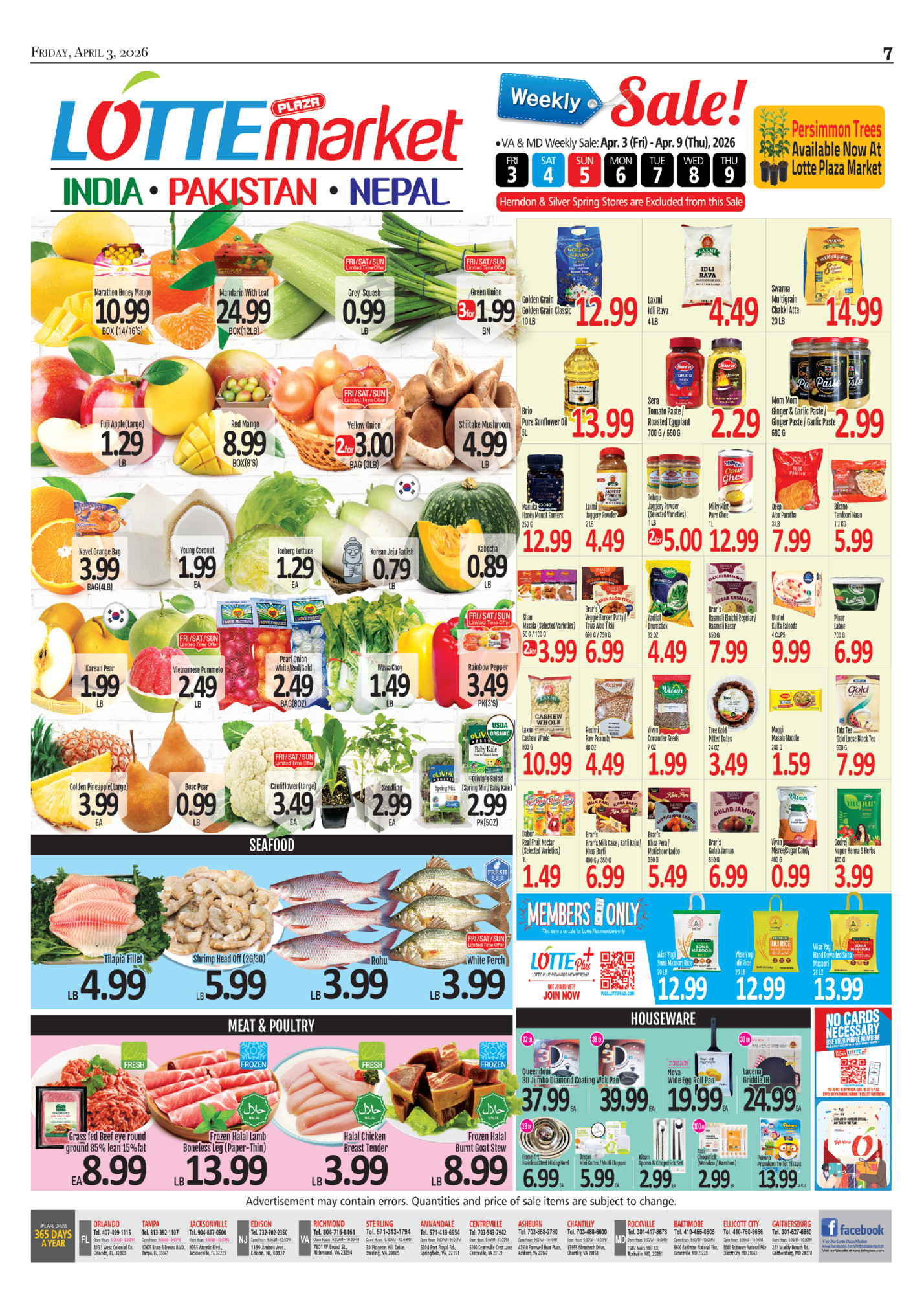 Friday, April 3, 2026