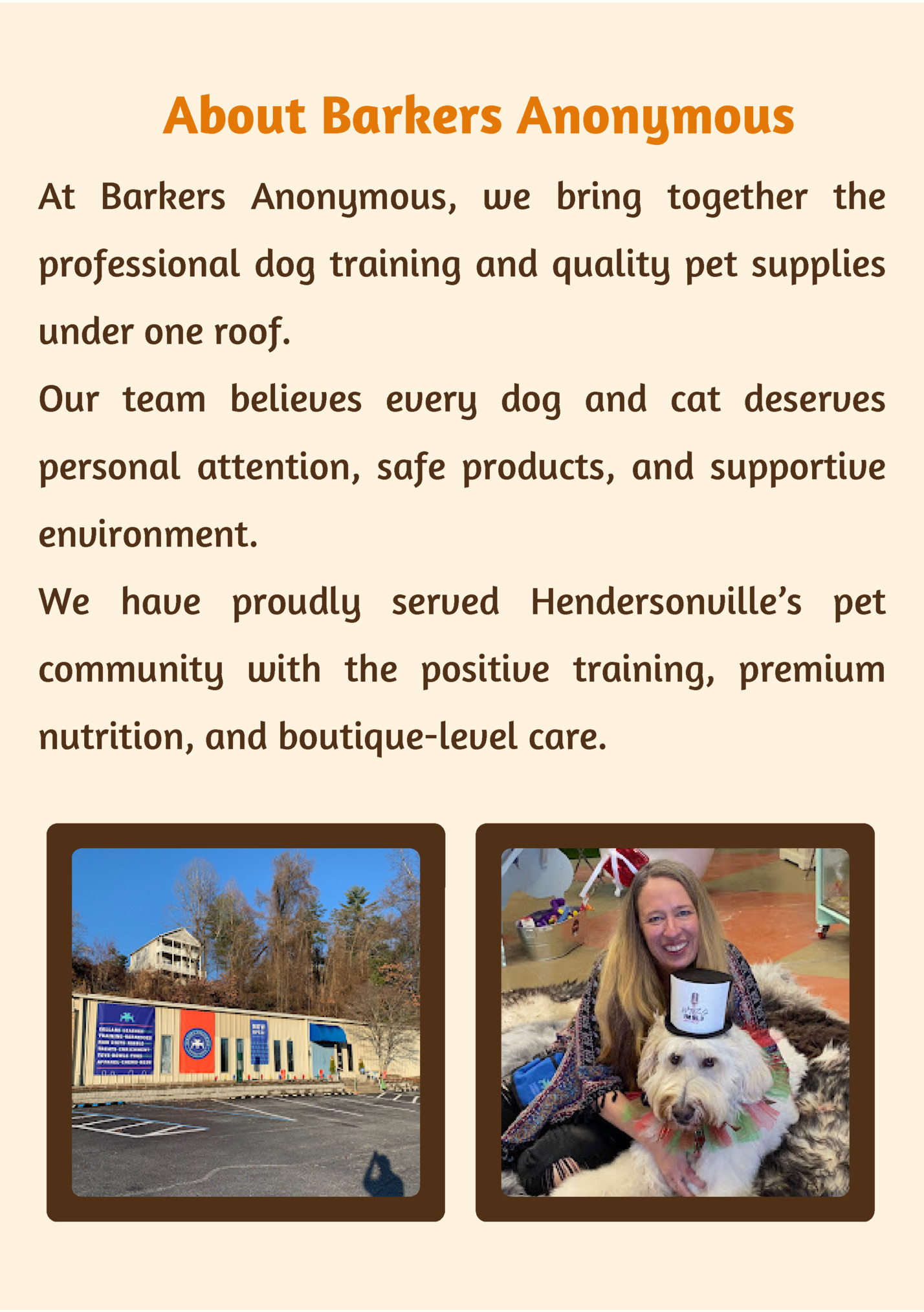 About Barkers Anonymous About Barkers Anonymous