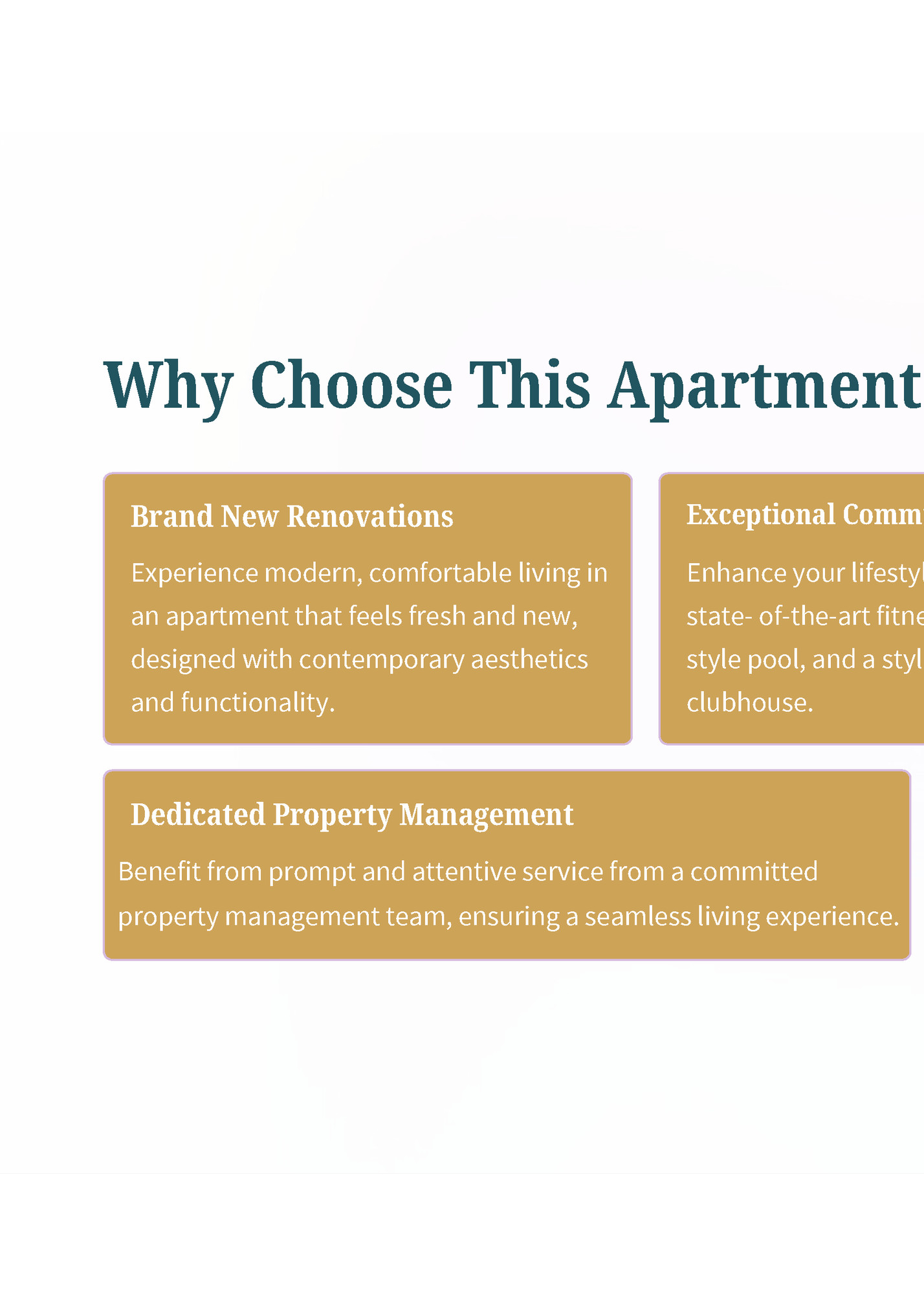 Why Choose This Apartment?