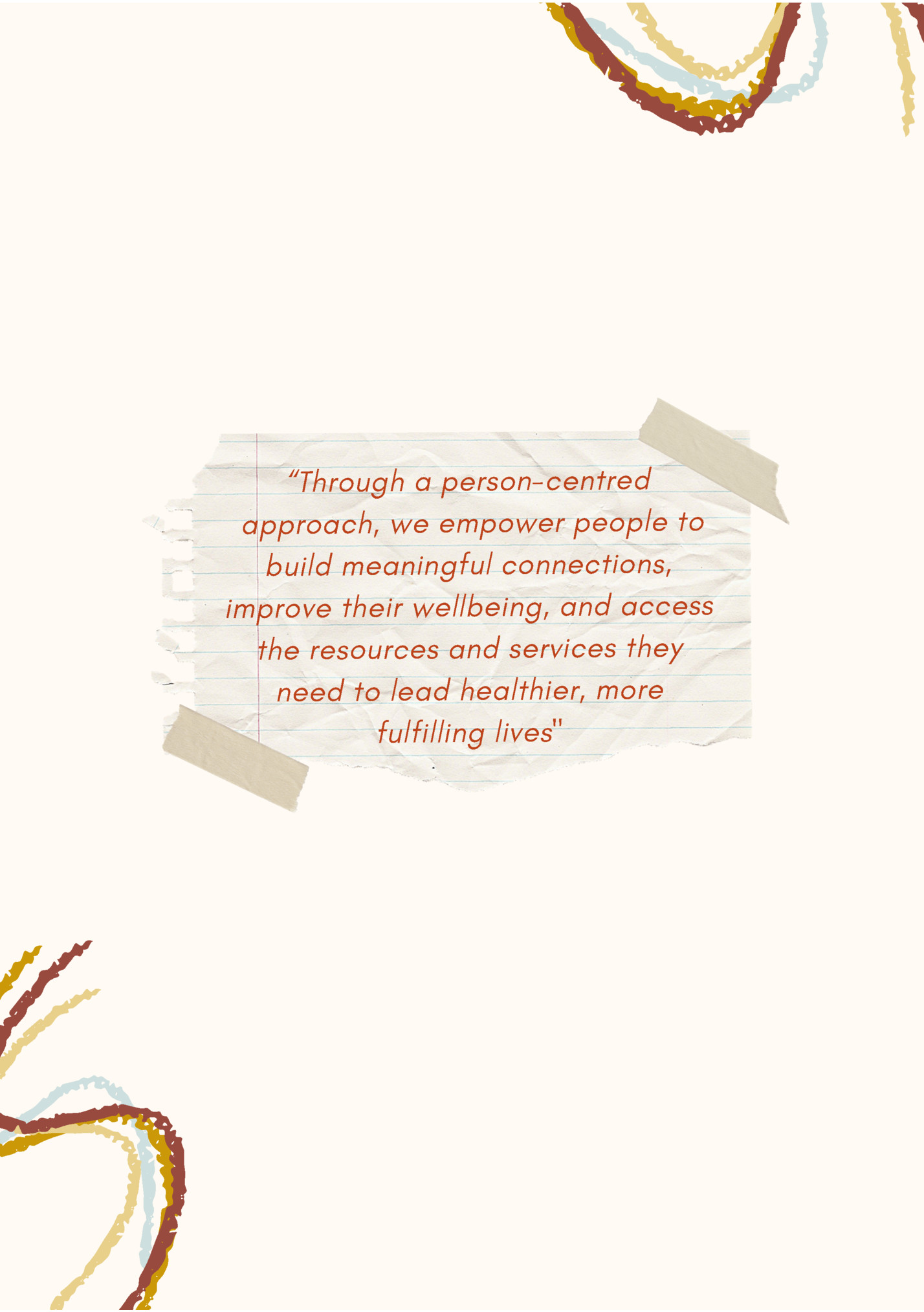 “Through a person-centred