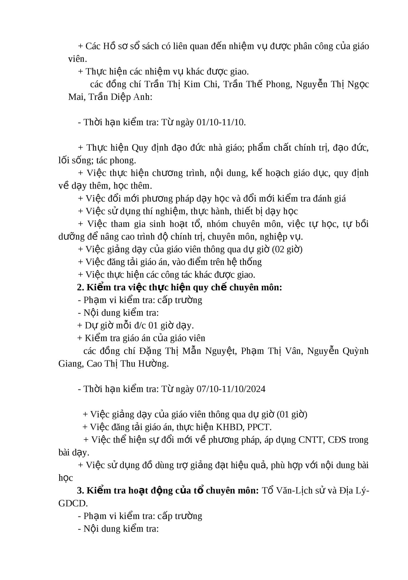 + Các Hồ sơ sổ sách có liên quan đến nhiệm vụ được phân công của giáo + Các Hồ sơ sổ sách có liên quan đến nhiệm vụ được phân công của giáo