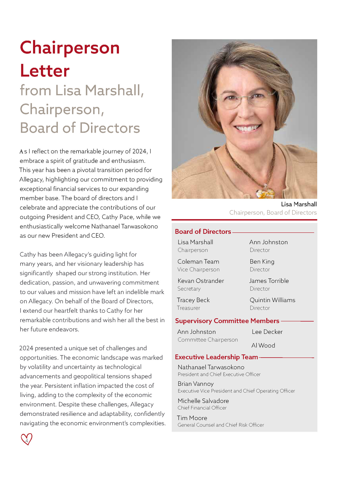 Chairperson Chairperson