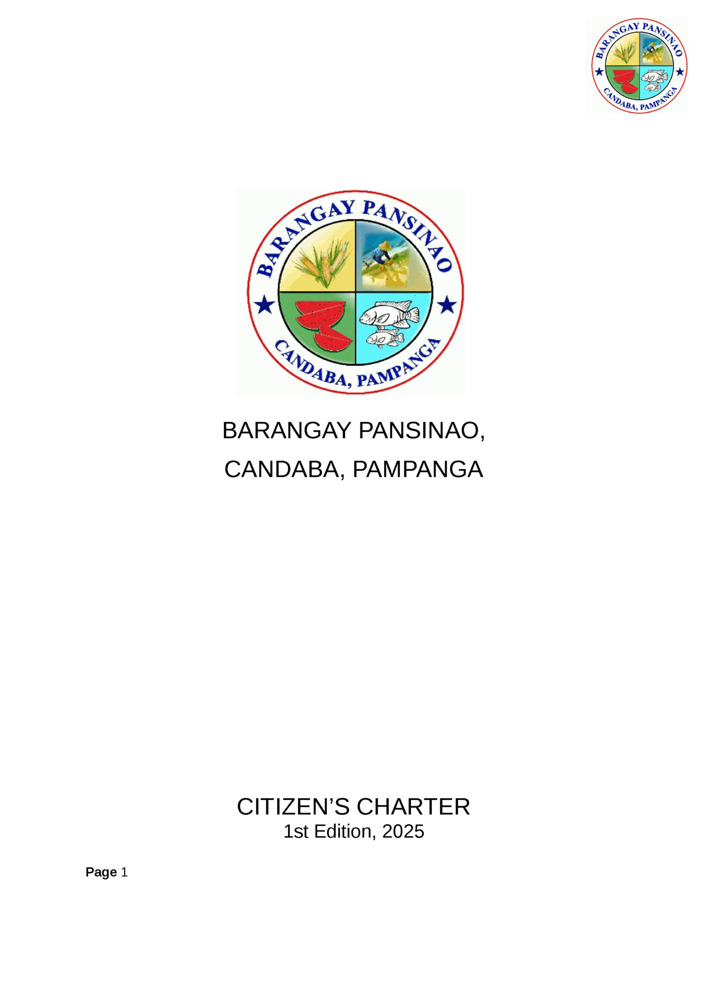 BARANGAY PANSINAO,