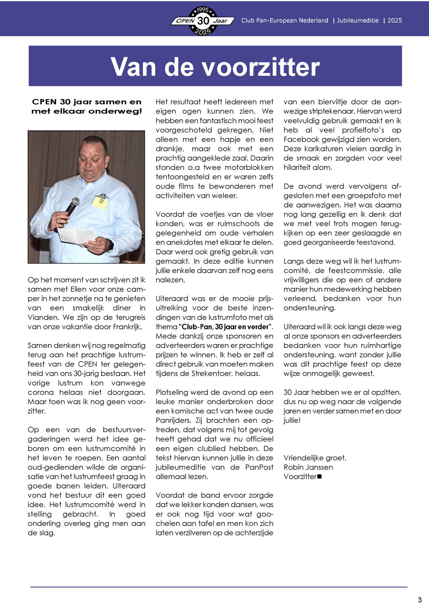 Club Pan-European Nederland | Jubileumeditie | 2025 Club Pan-European Nederland | Jubileumeditie | 2025