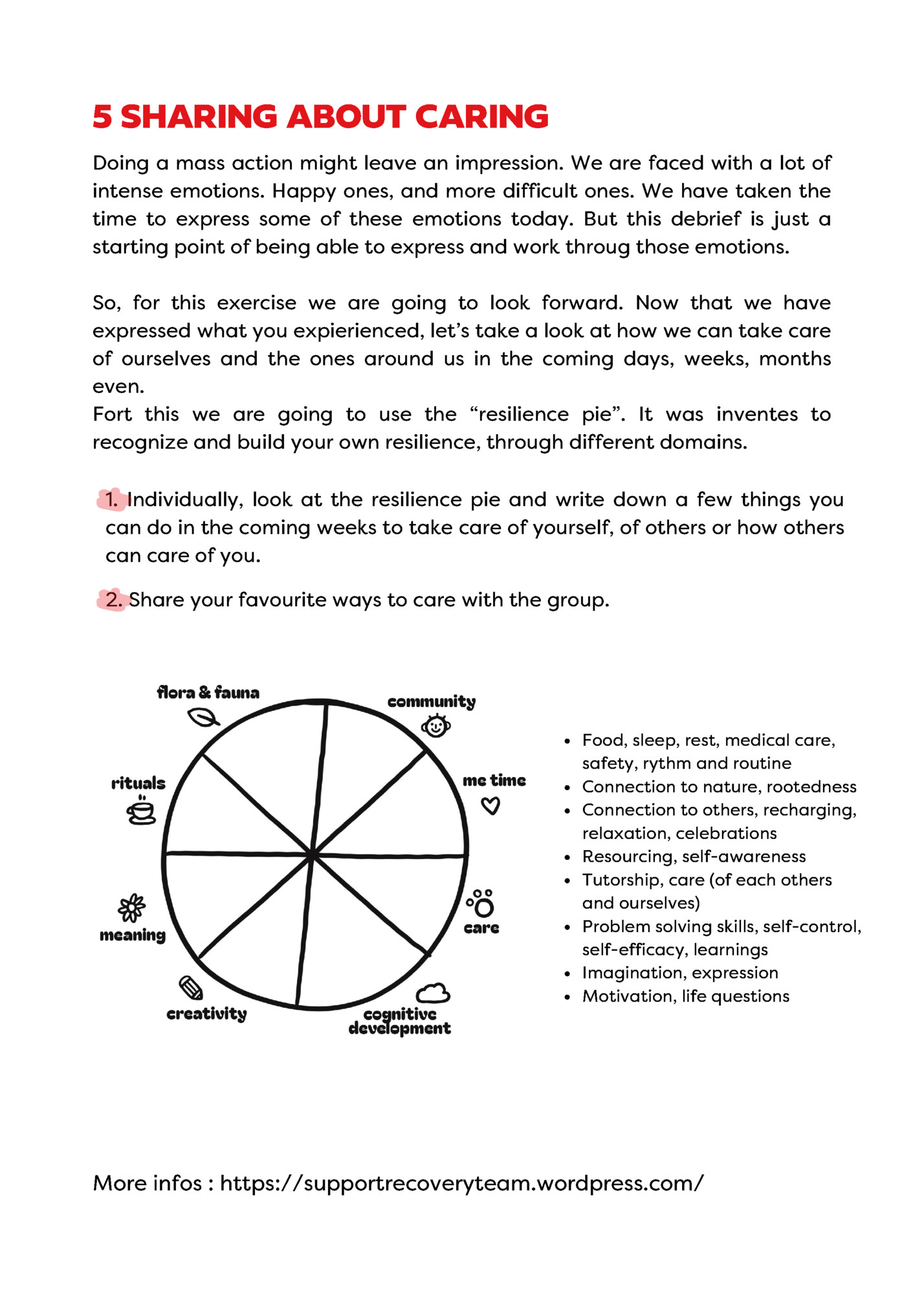 5 SHARING ABOUT CARING