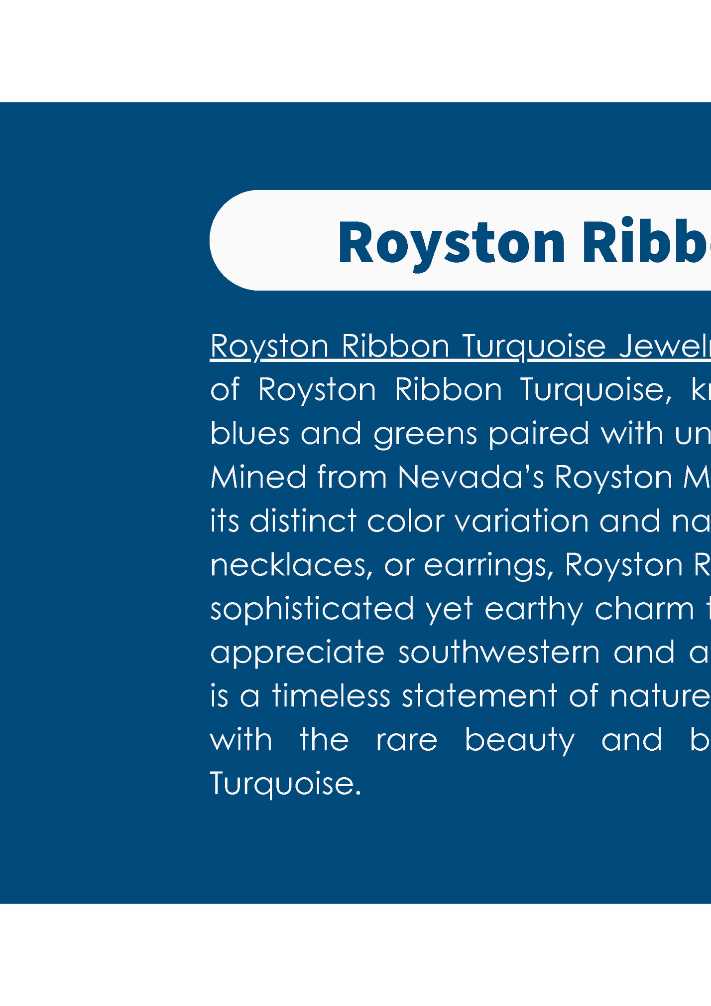 Royston Ribbon Turquoise Royston Ribbon Turquoise