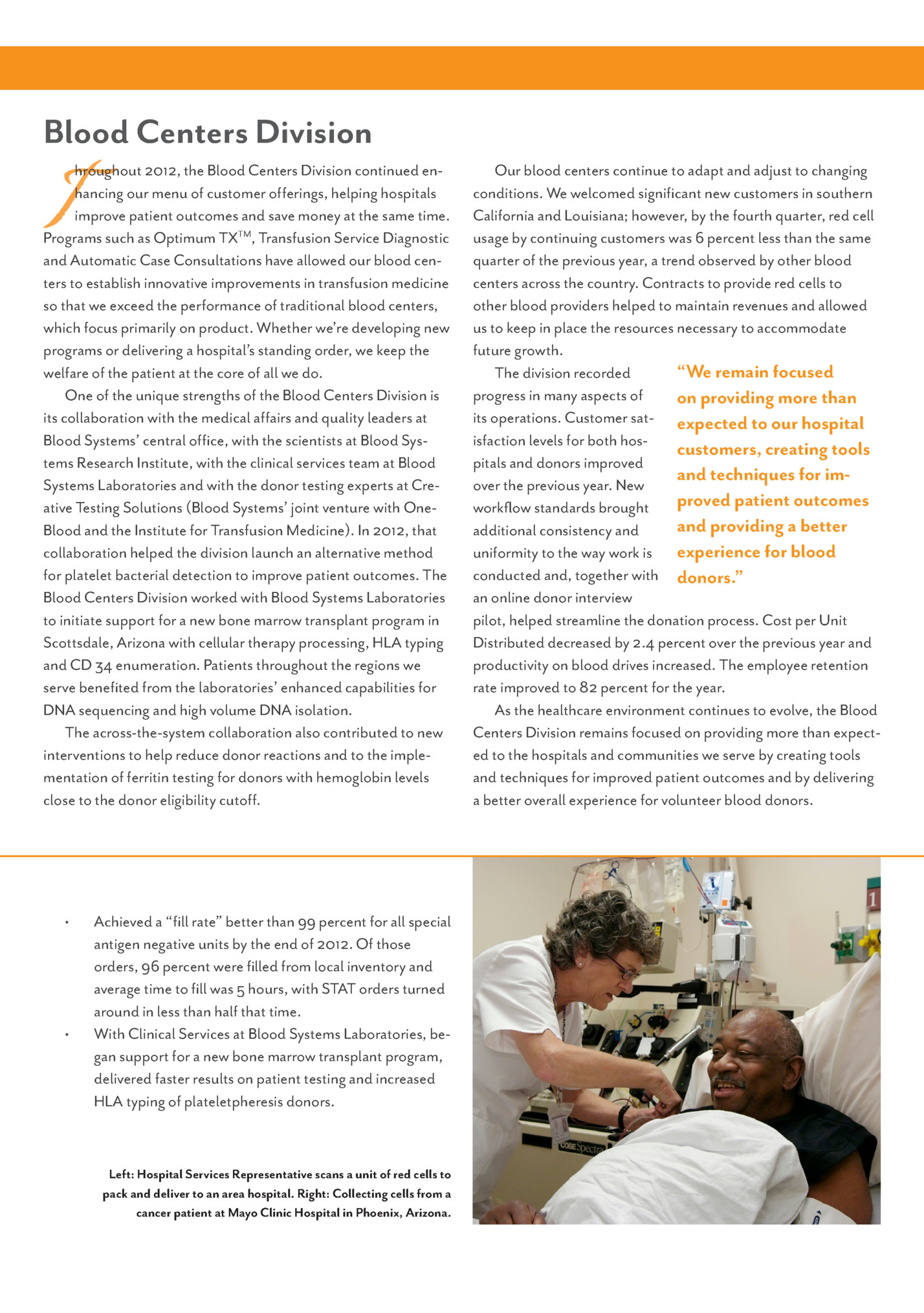 Blood Centers Division