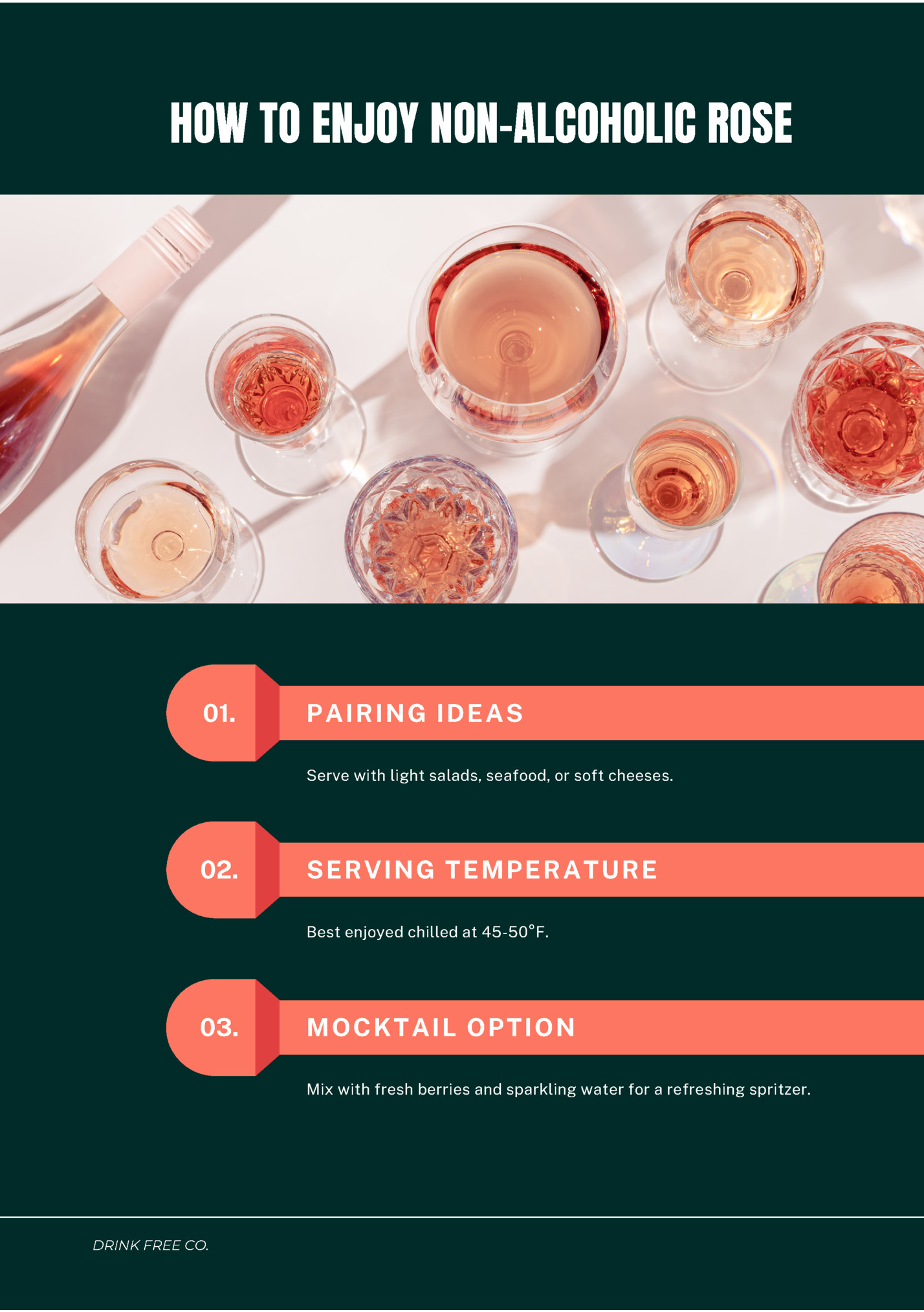 HOW TO ENJOY NON-ALCOHOLIC ROSE