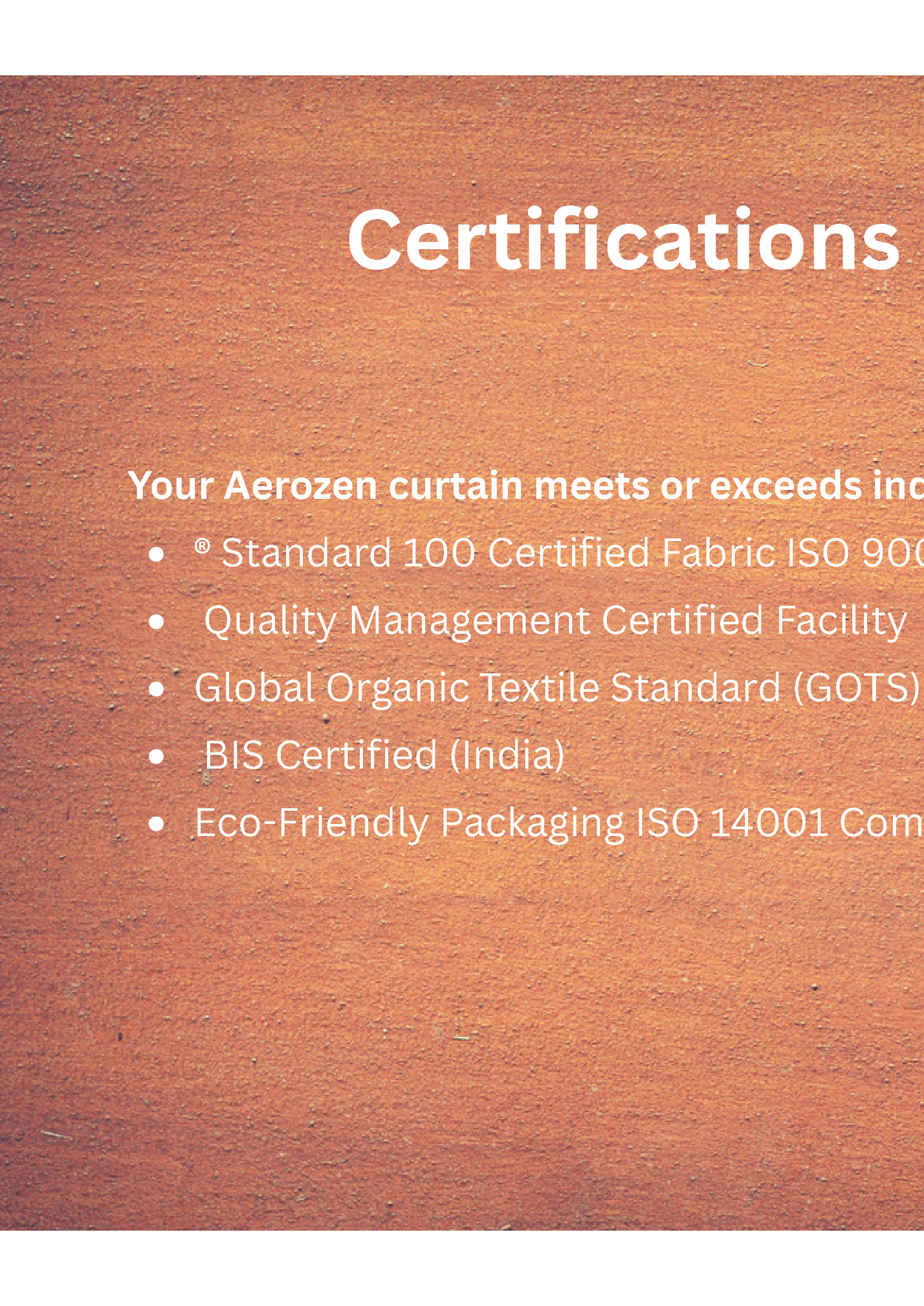 Certifications & Compliance