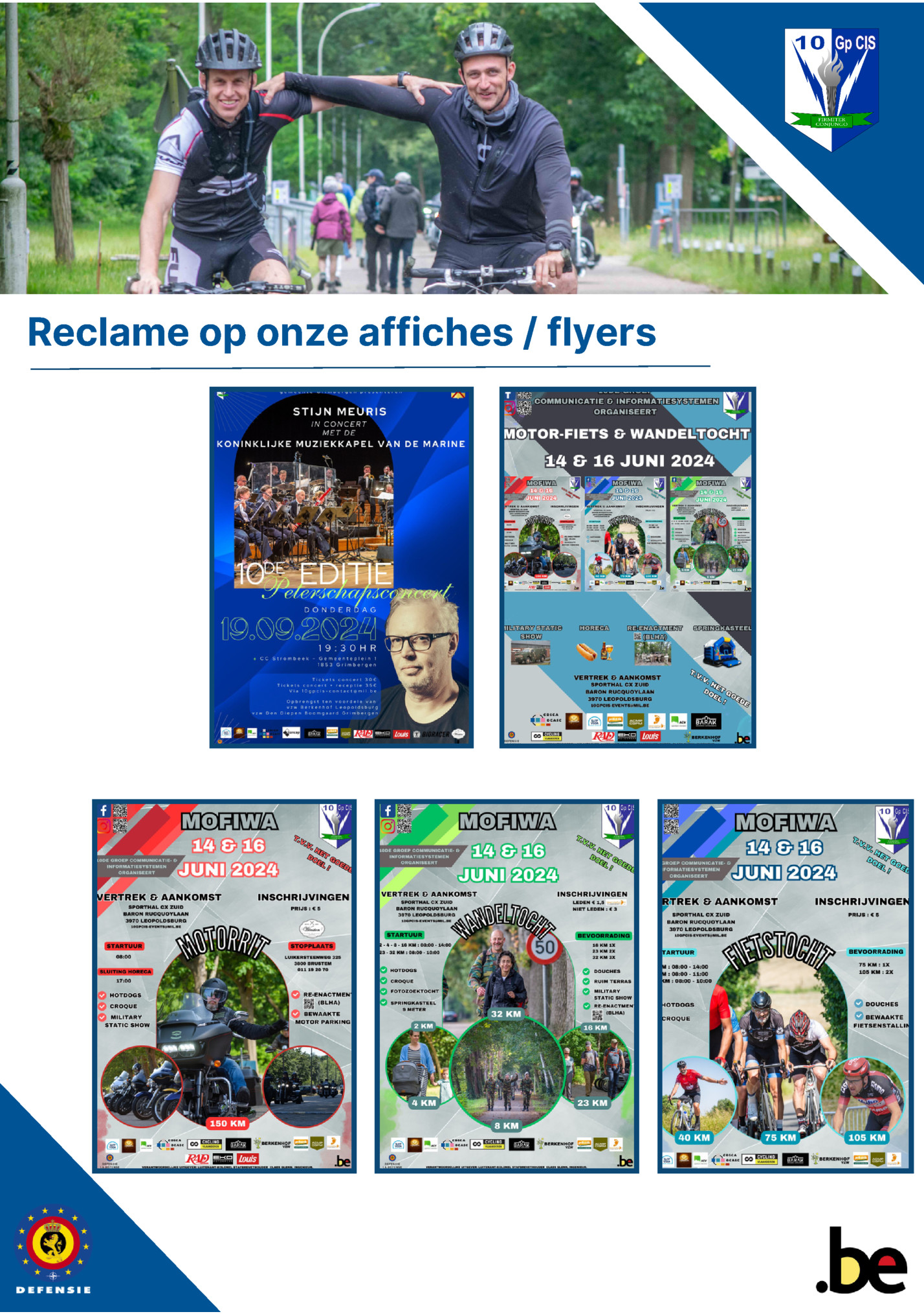 Reclame op onze affiches / flyers