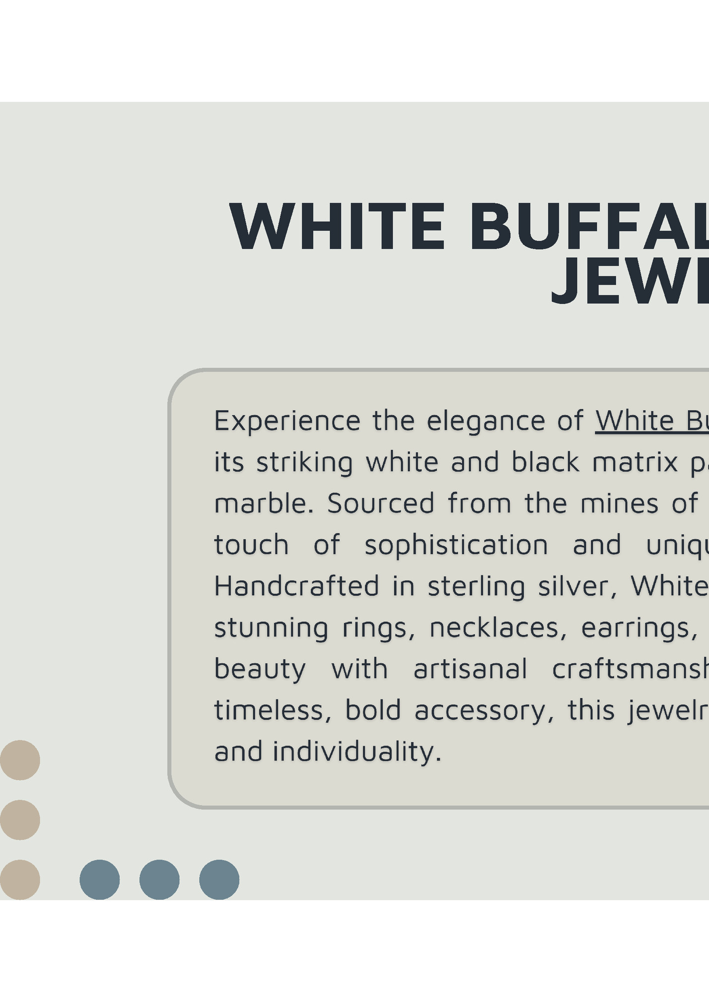 WHITE BUFFALO TURQUOISE