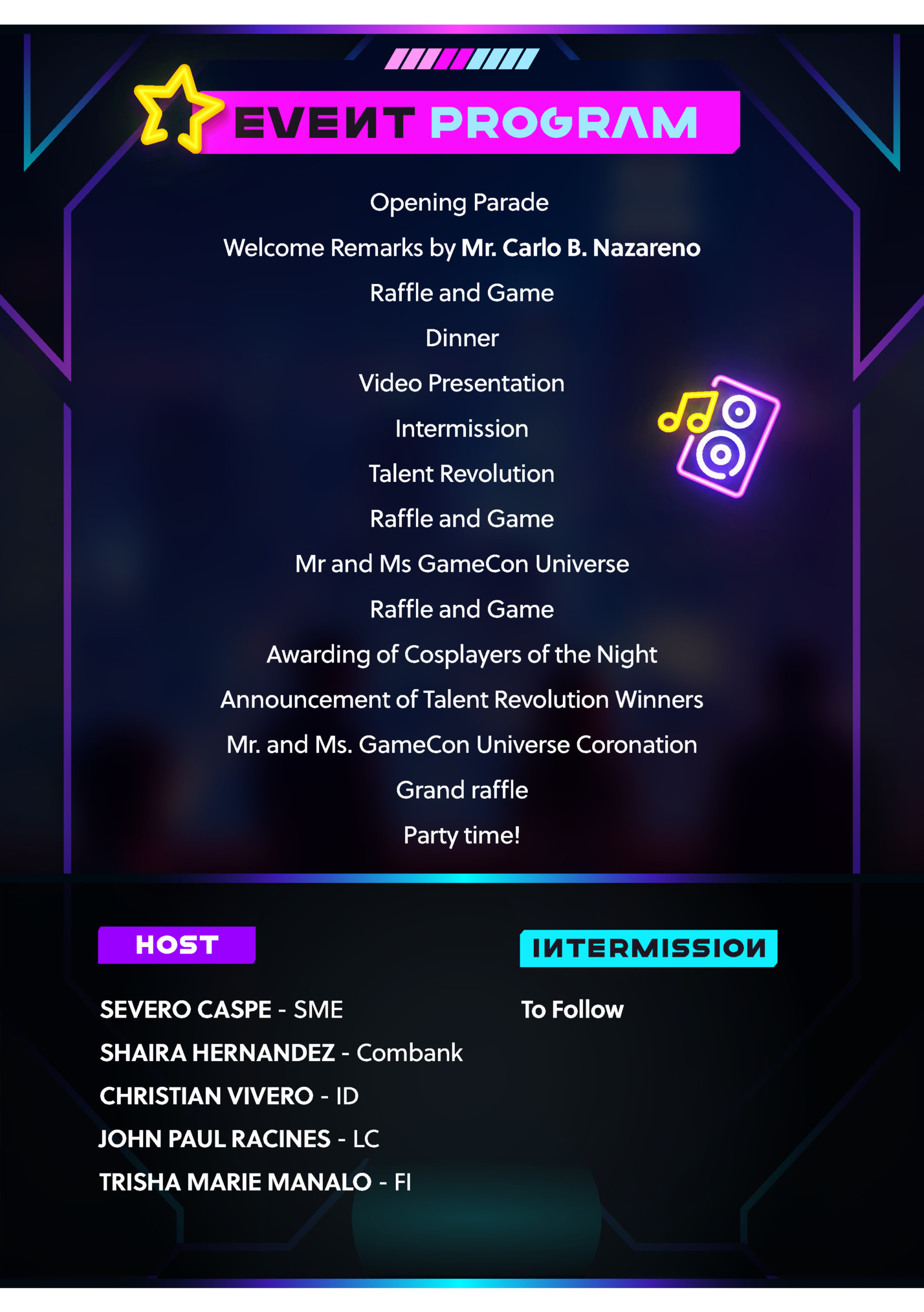 Event Program Event Program