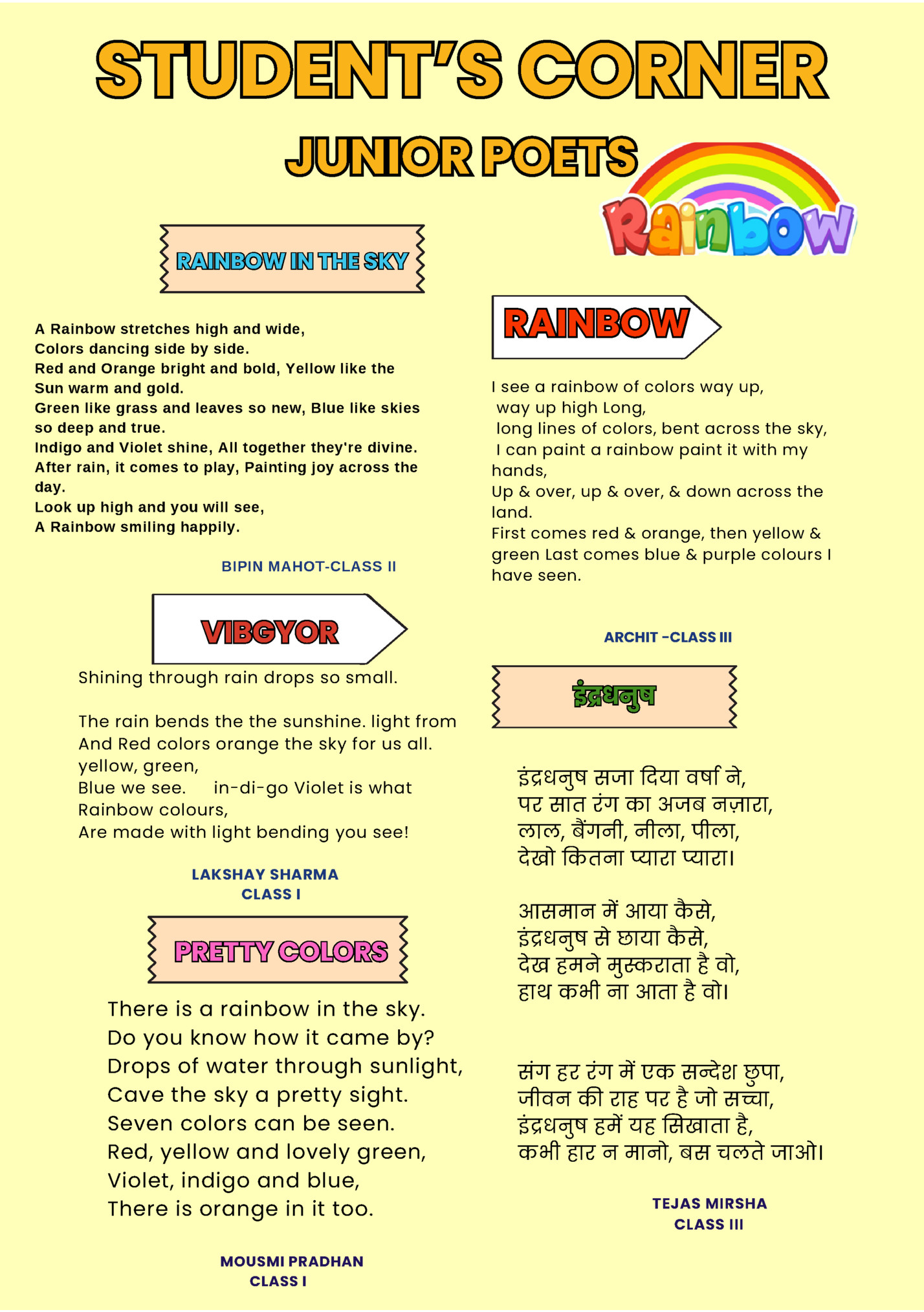 STUDENT’S CORNER STUDENT’S CORNER