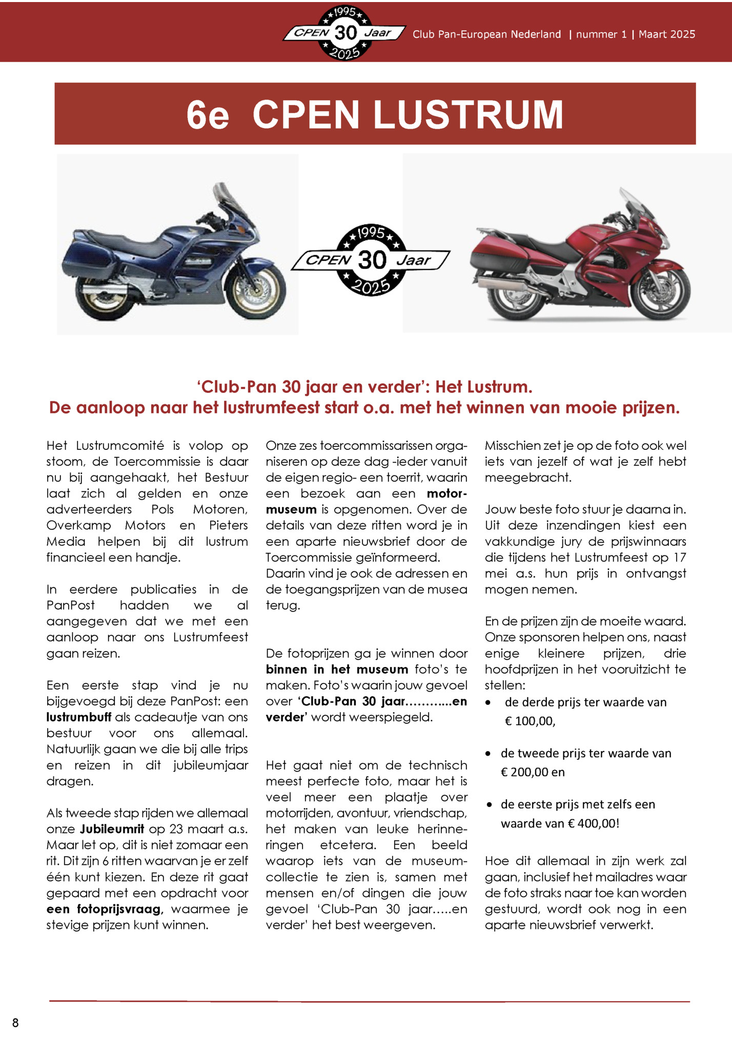 Club Pan-European Nederland | nummer 1 | Maart 2025 Club Pan-European Nederland | nummer 1 | Maart 2025