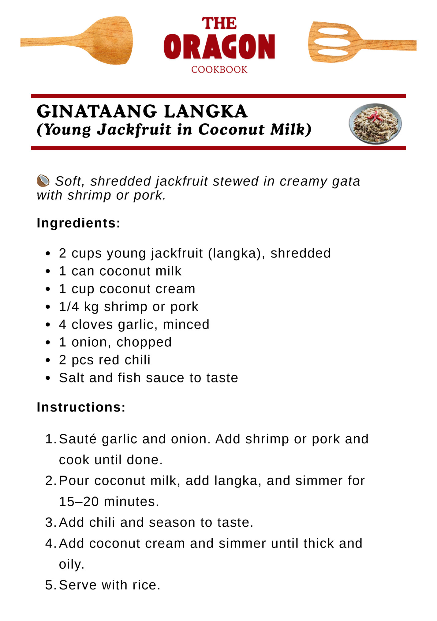 GINATAANG LANGKA