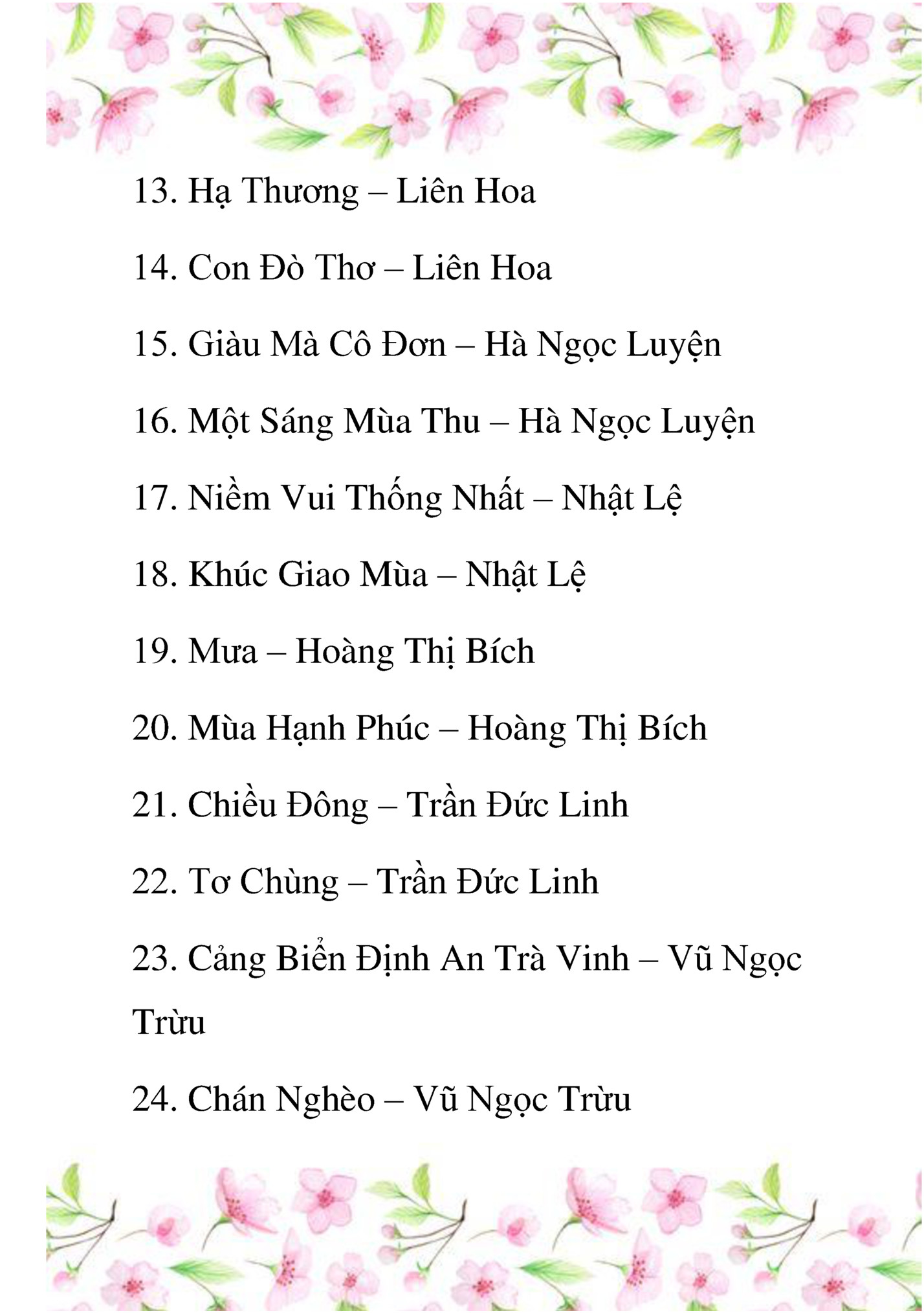 13. Hạ Thương – Liên Hoa