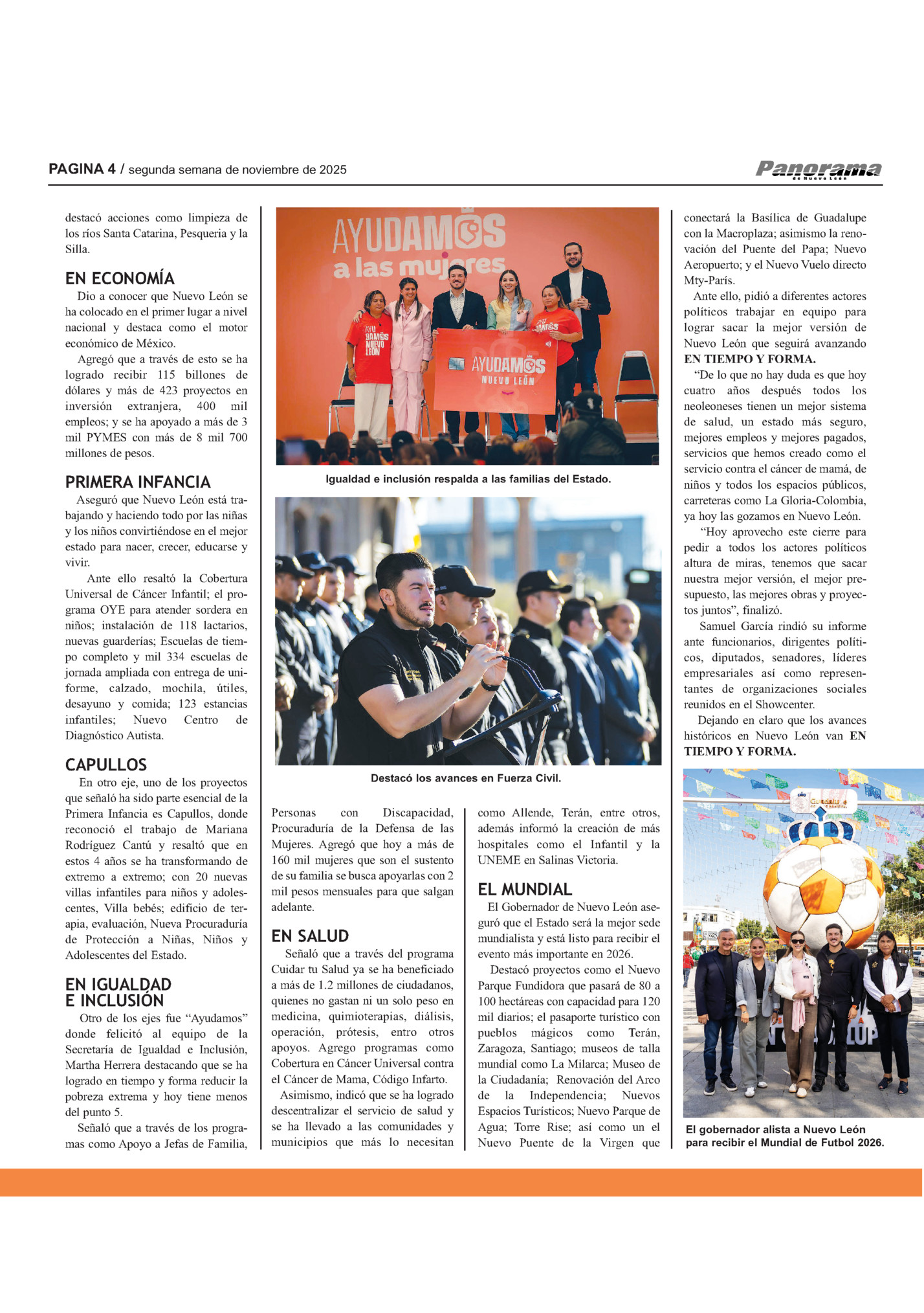 PAGINA 4 / segunda semana de noviembre de 2025