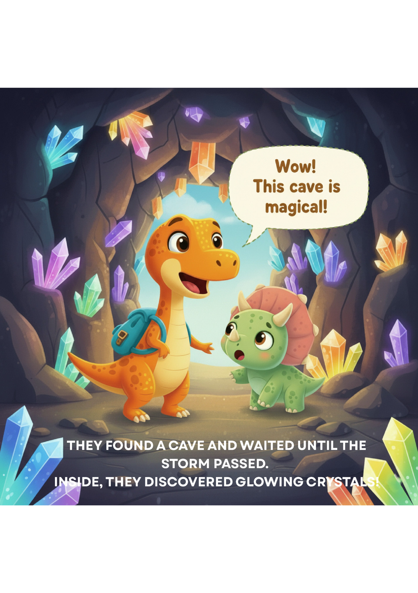 THEY FOUND A CAVE AND WAITED UNTIL THE