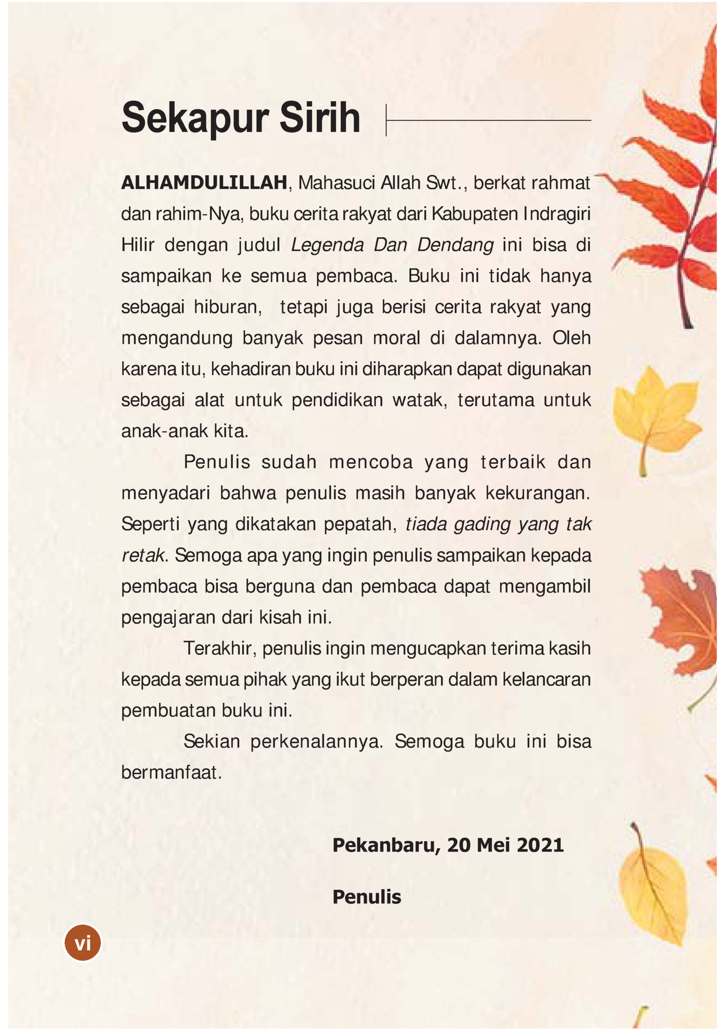 Sekapur Sirih