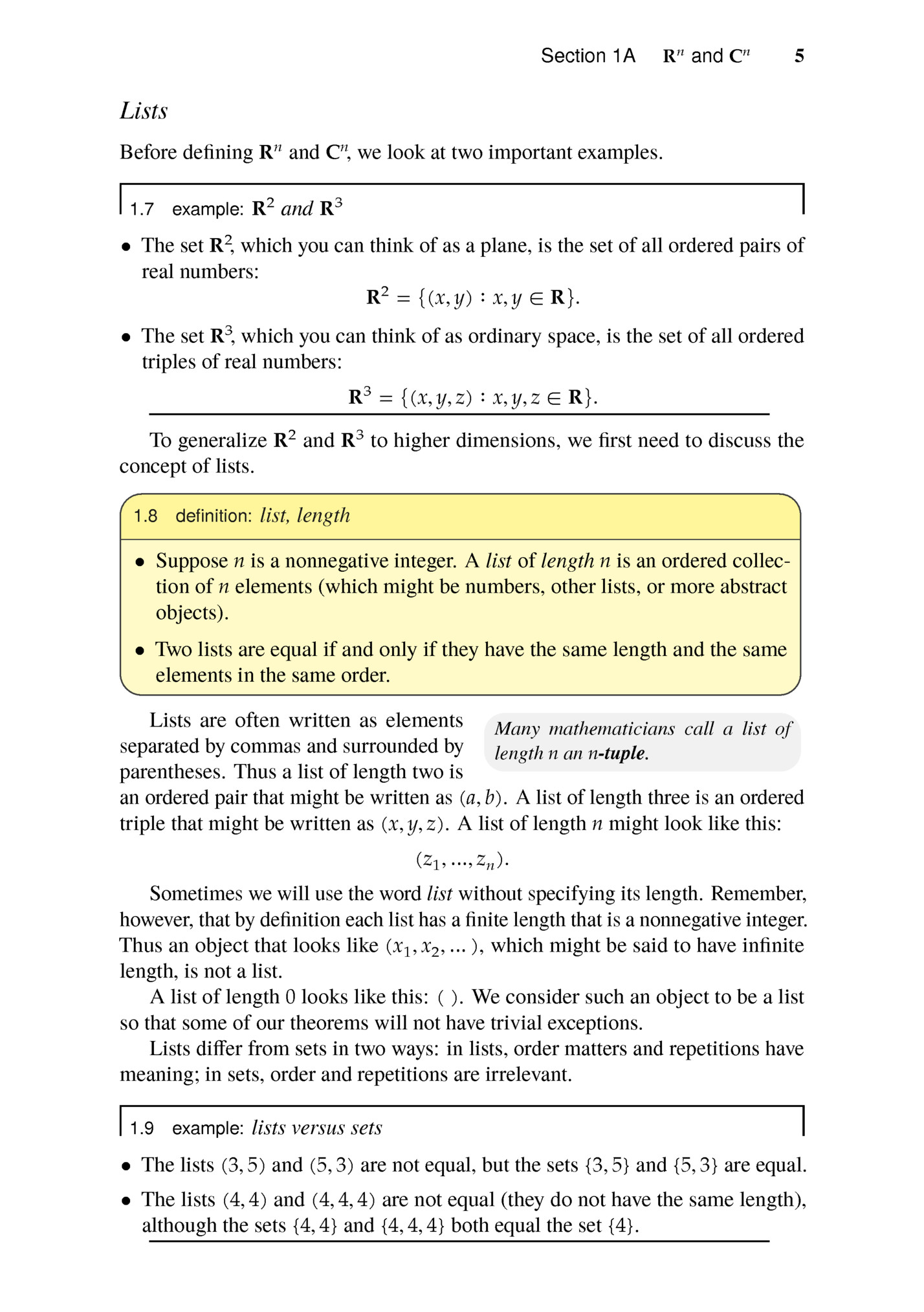 Section 1A