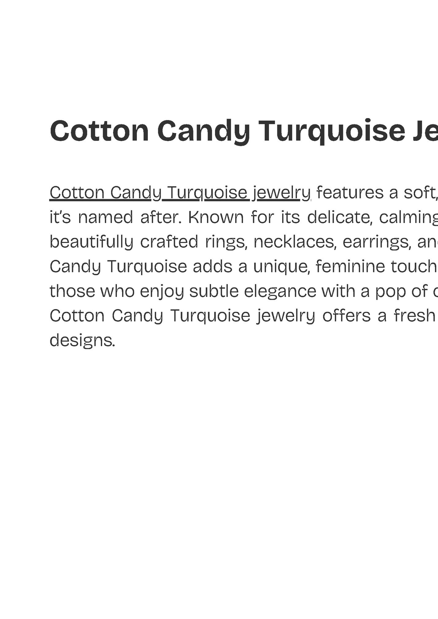 Cotton Candy Turquoise Jewelry
