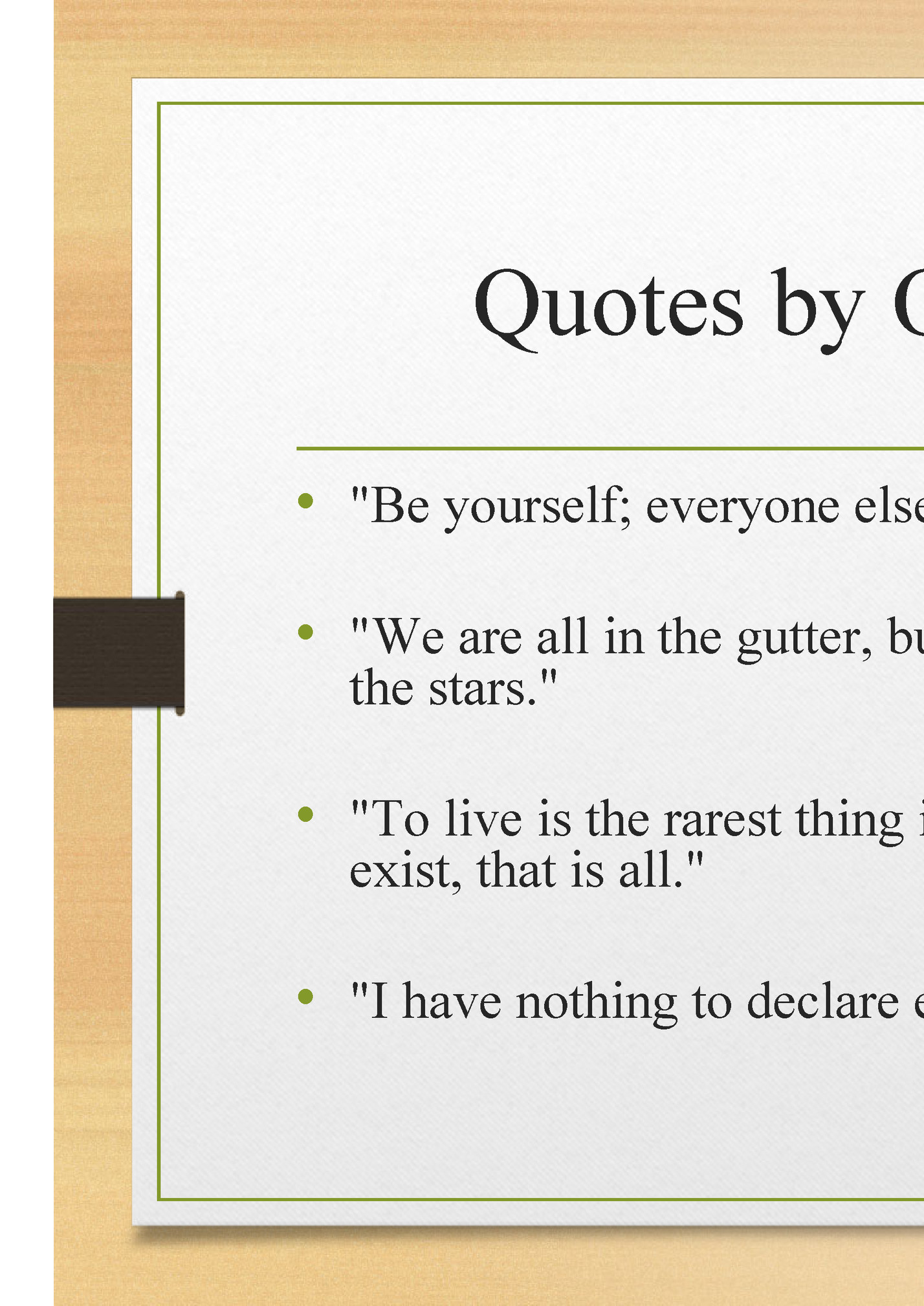 Quotes by Oscar Wilde