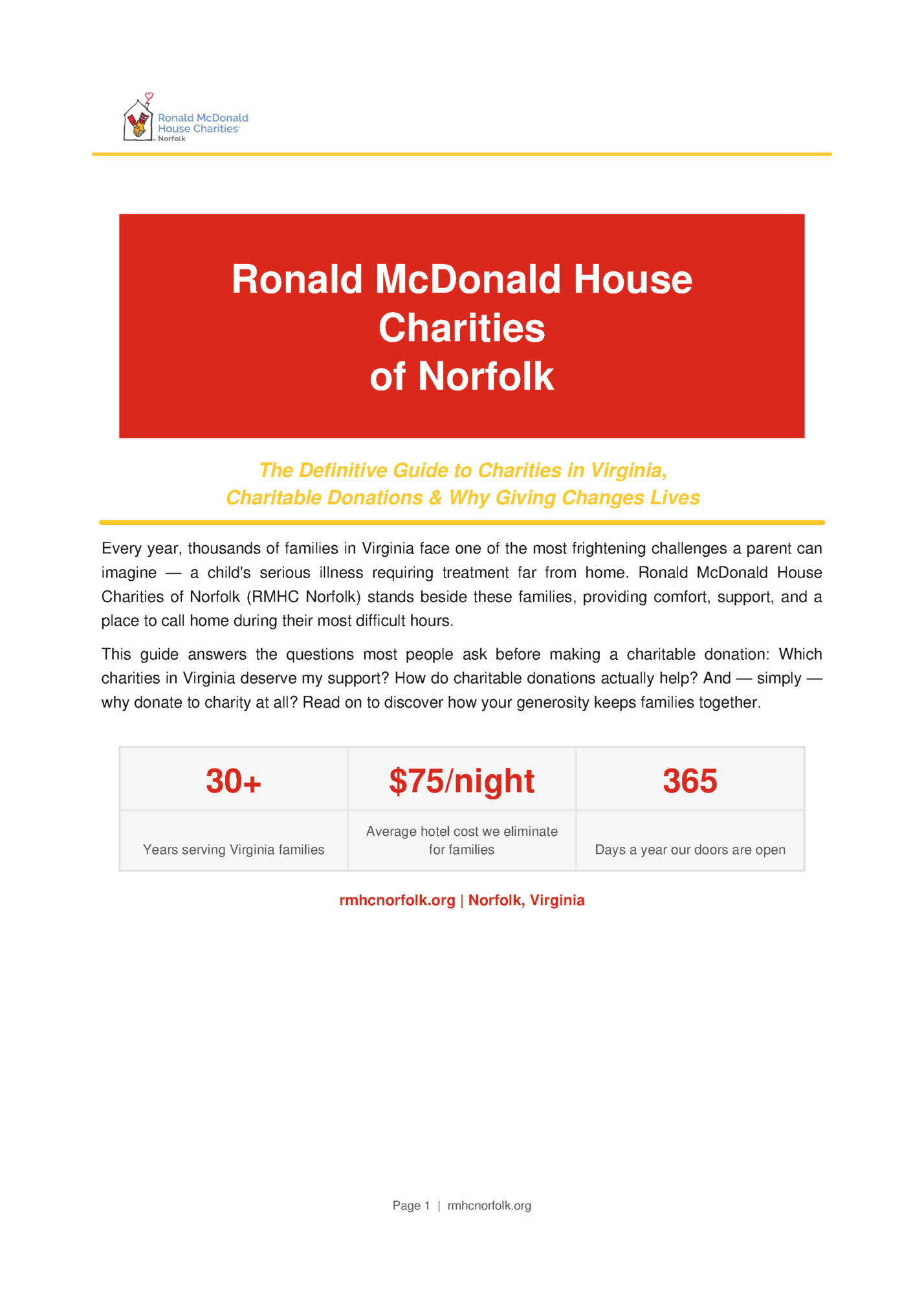 Ronald McDonald House