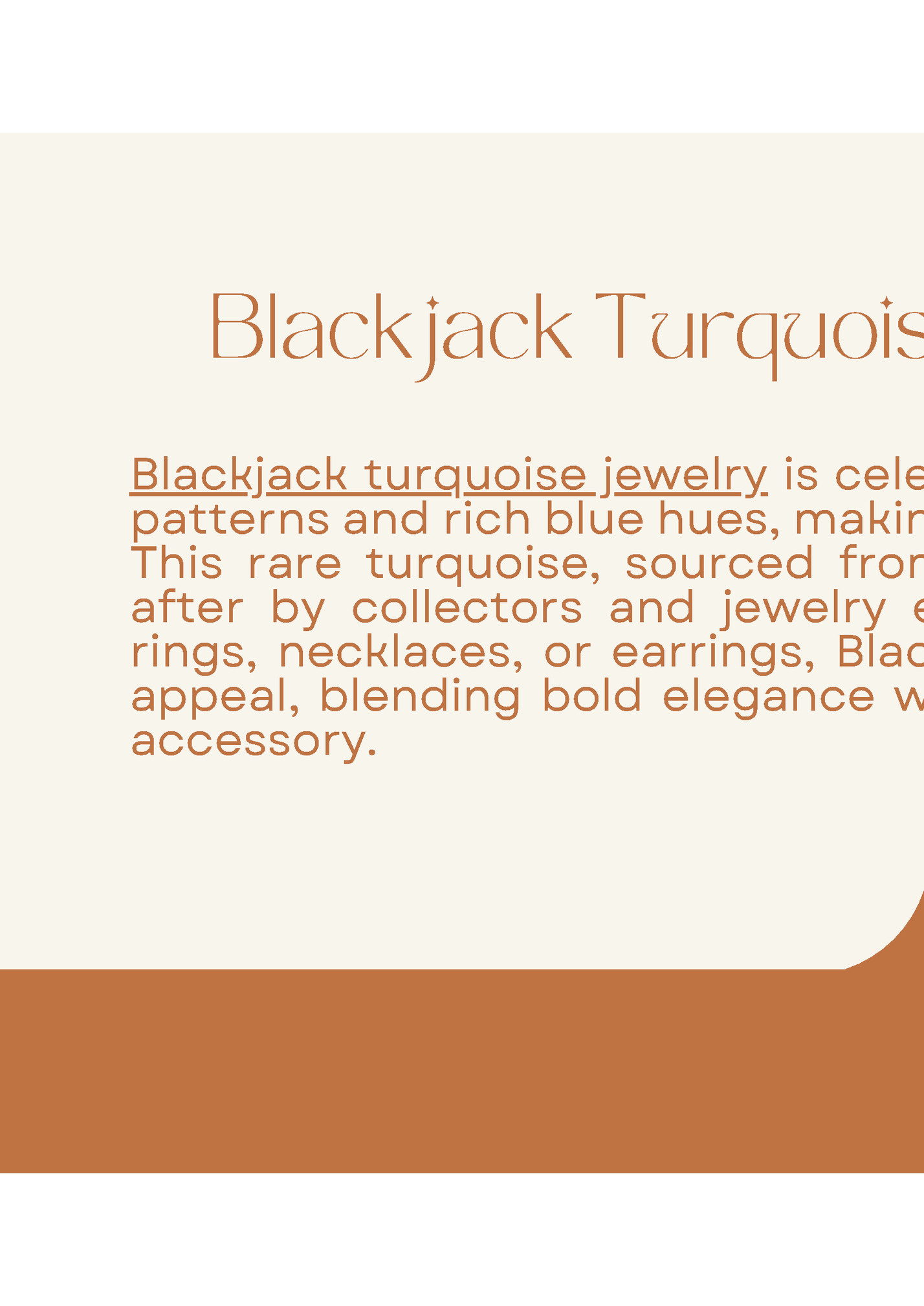 Blackjack Turquoise Jewelry