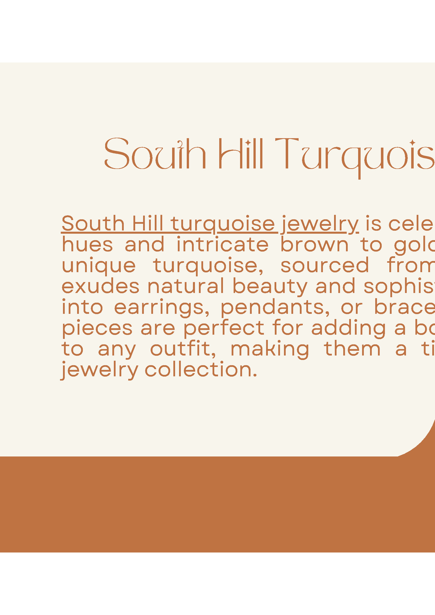 South Hill Turquoise Jewelry