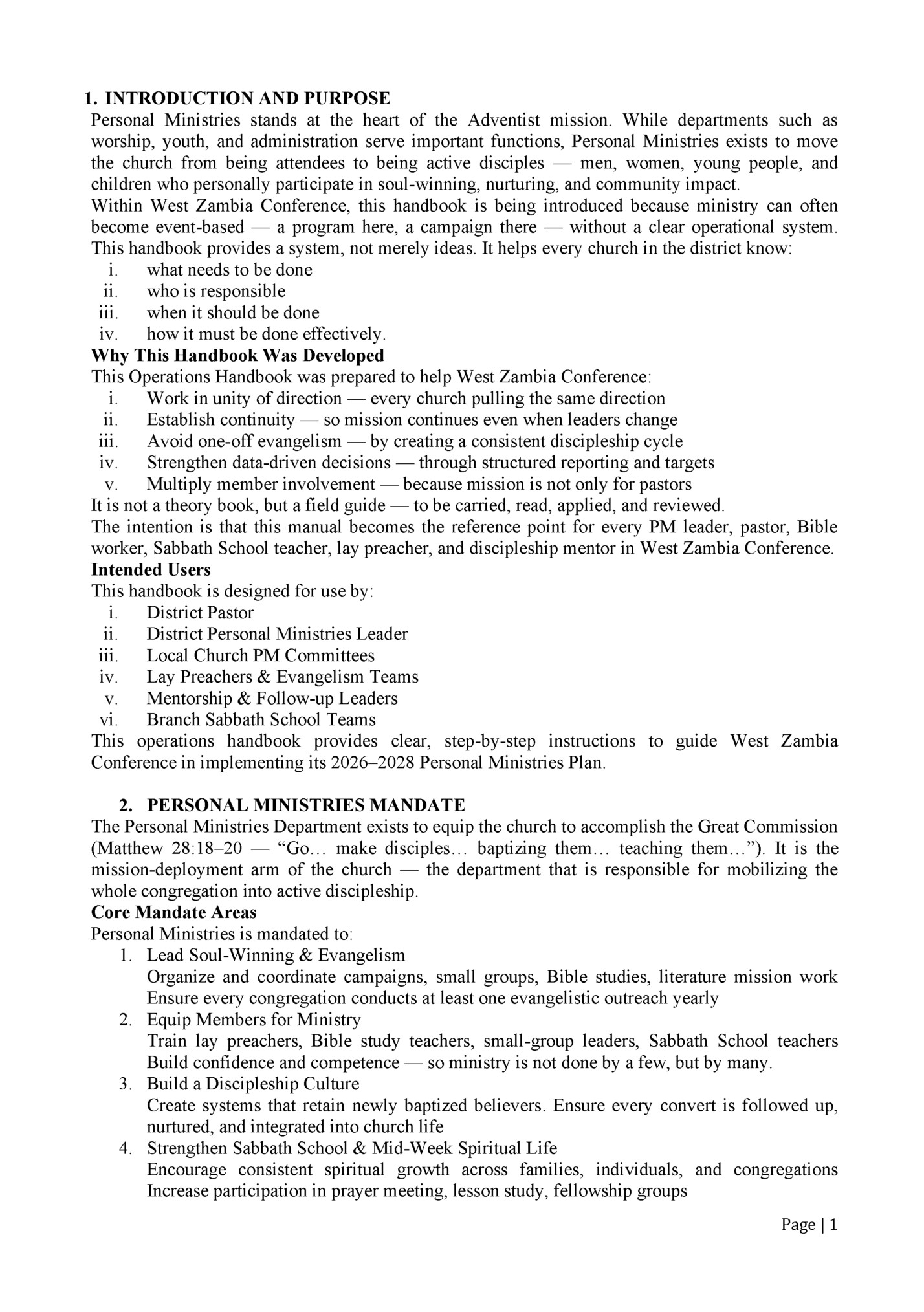 1. INTRODUCTION AND PURPOSE