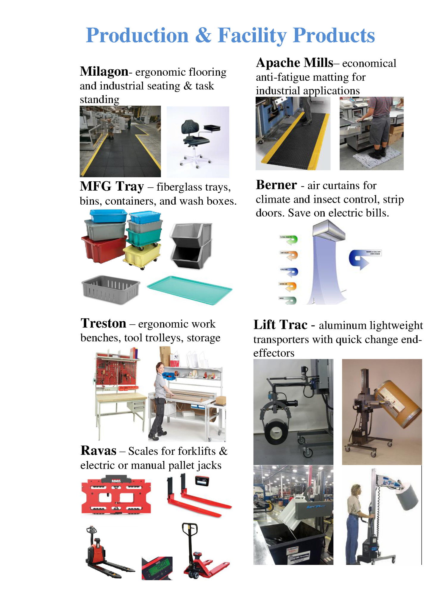 Production & Facility Products