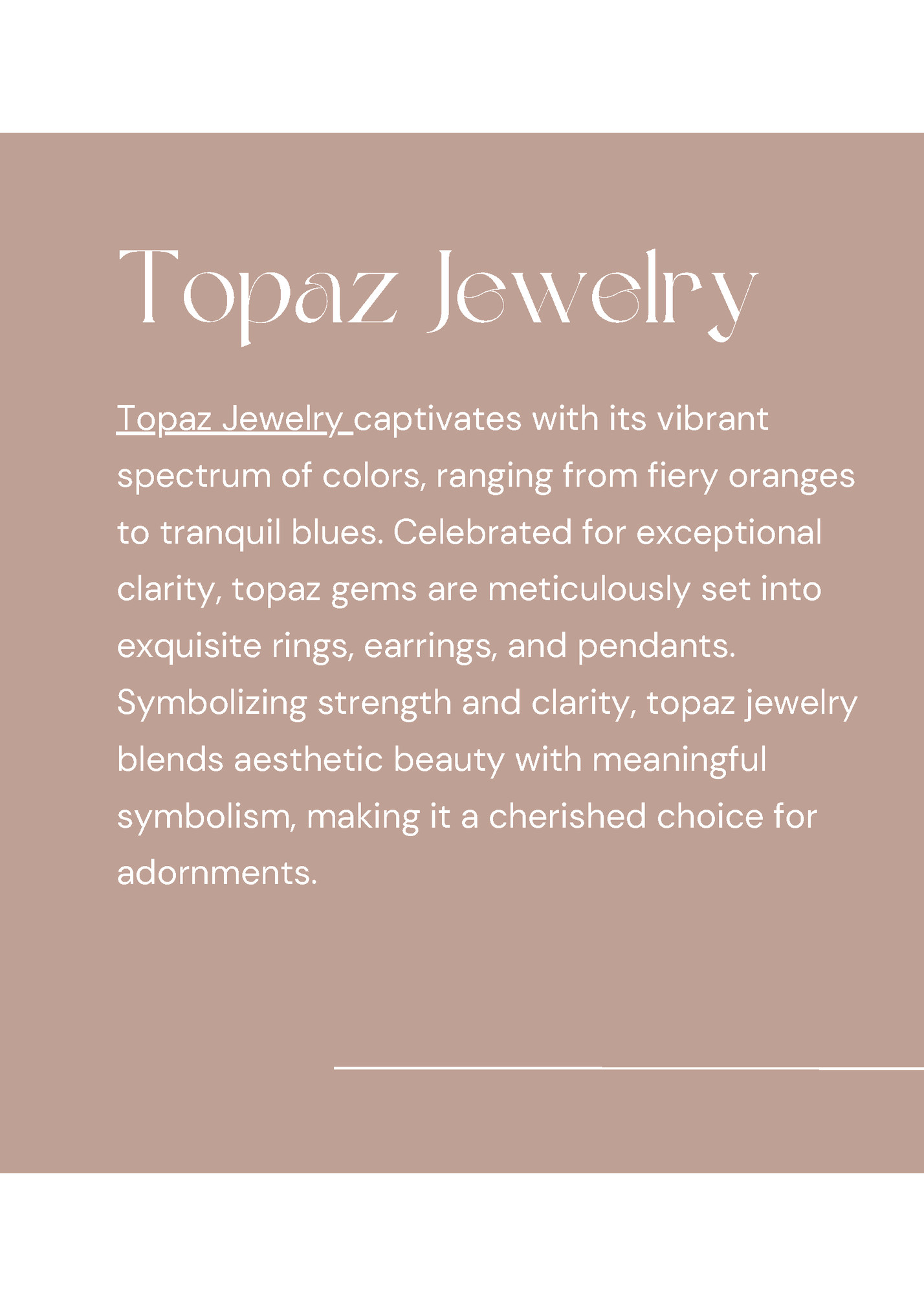 Topaz Jewelry