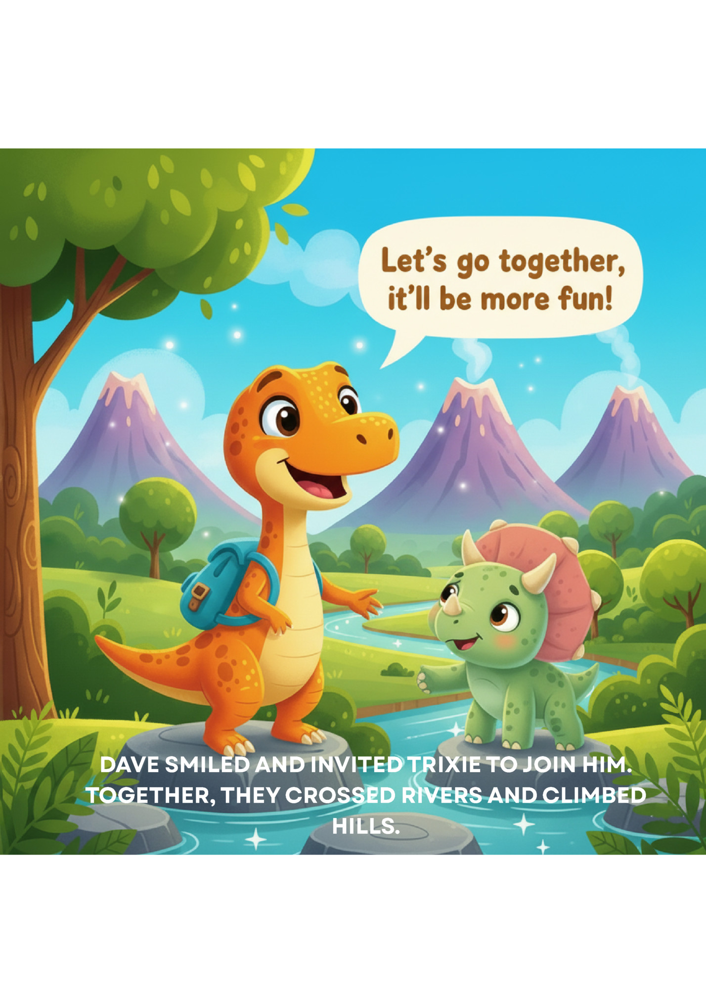 DAVE SMILED AND INVITED TRIXIE TO JOIN HIM.