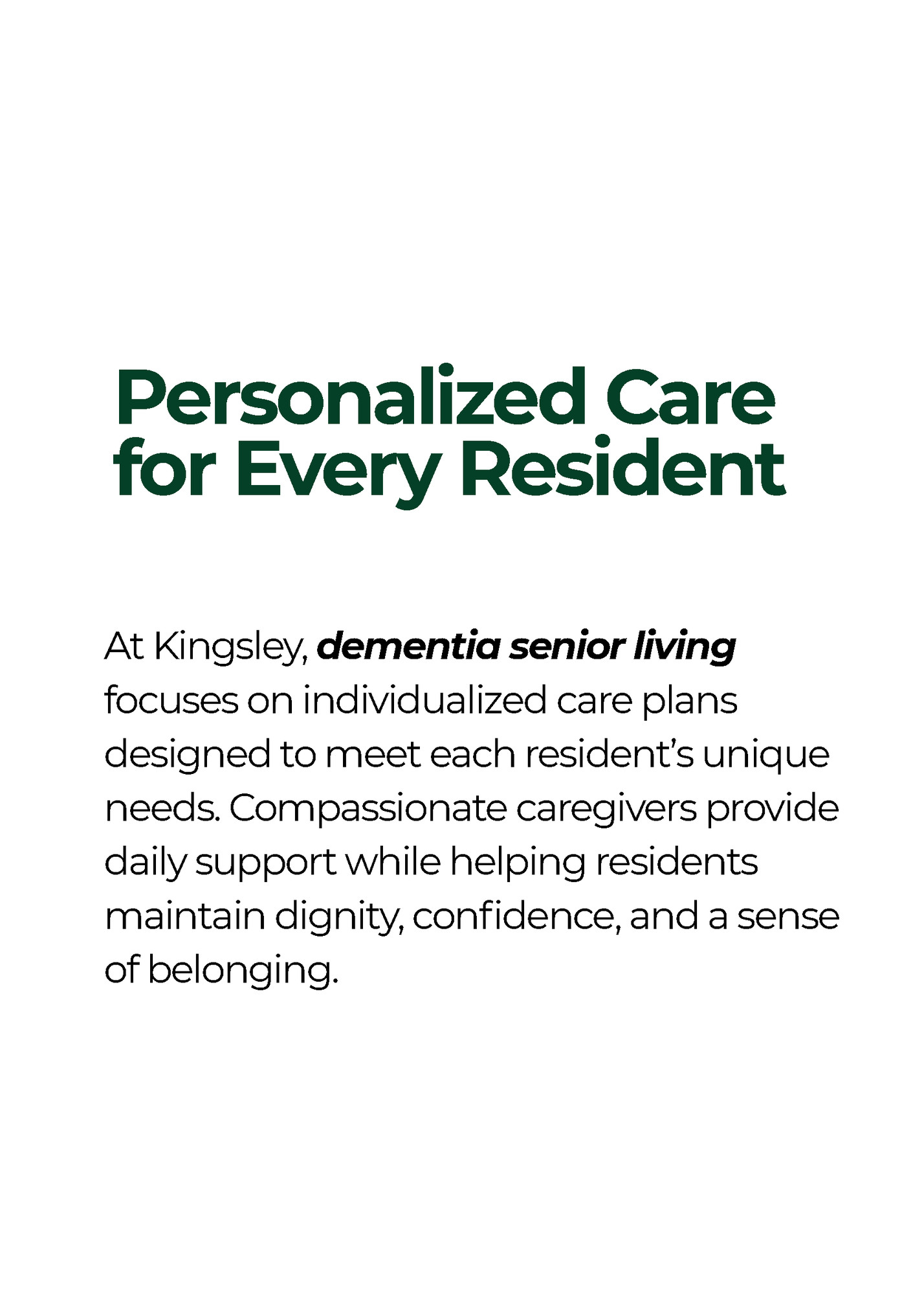 Personalized Care