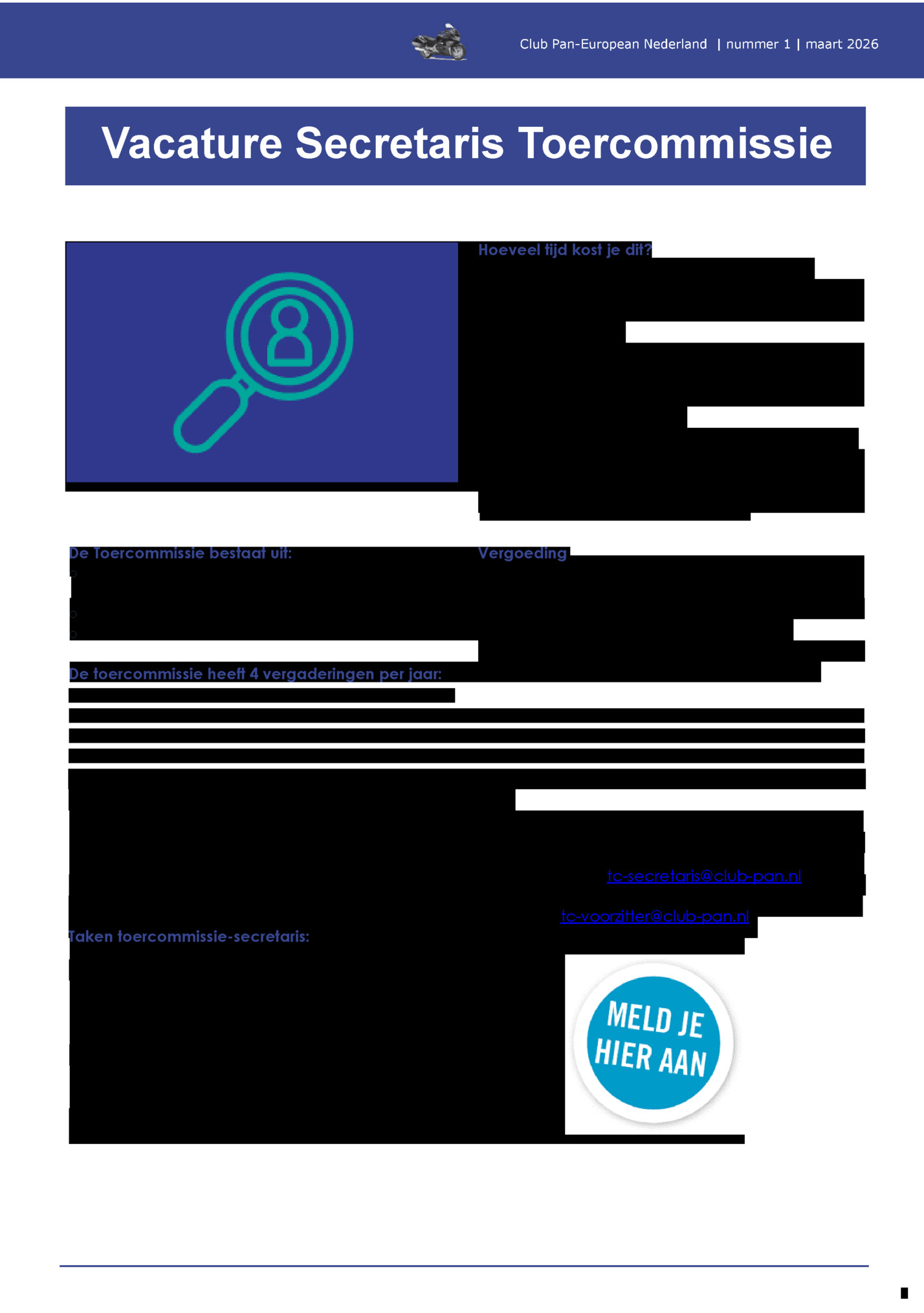 Club Pan-European Nederland | nummer 1 | maart 2026 Club Pan-European Nederland | nummer 1 | maart 2026