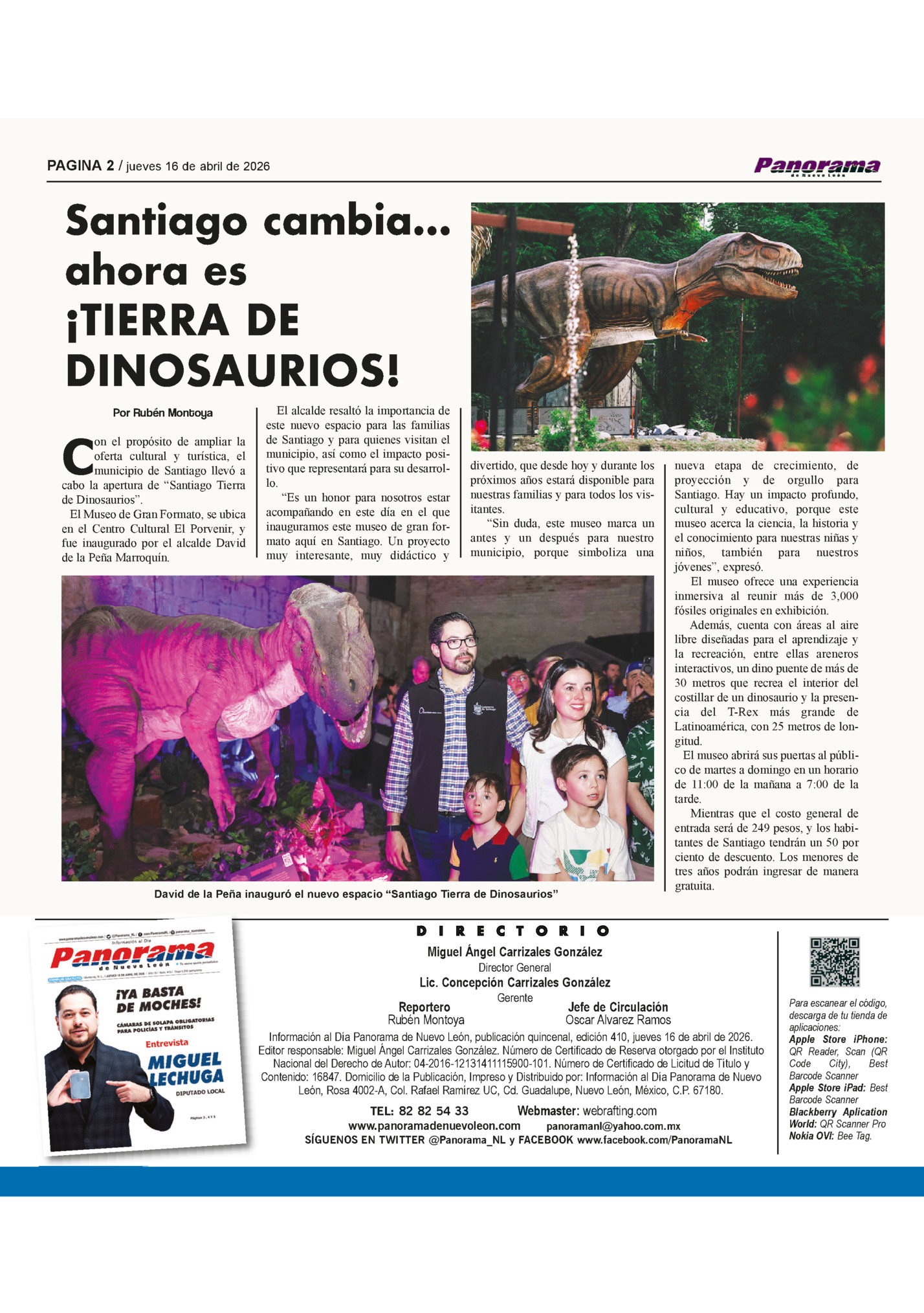 PAGINA 2 / jueves 16 de abril de 2026