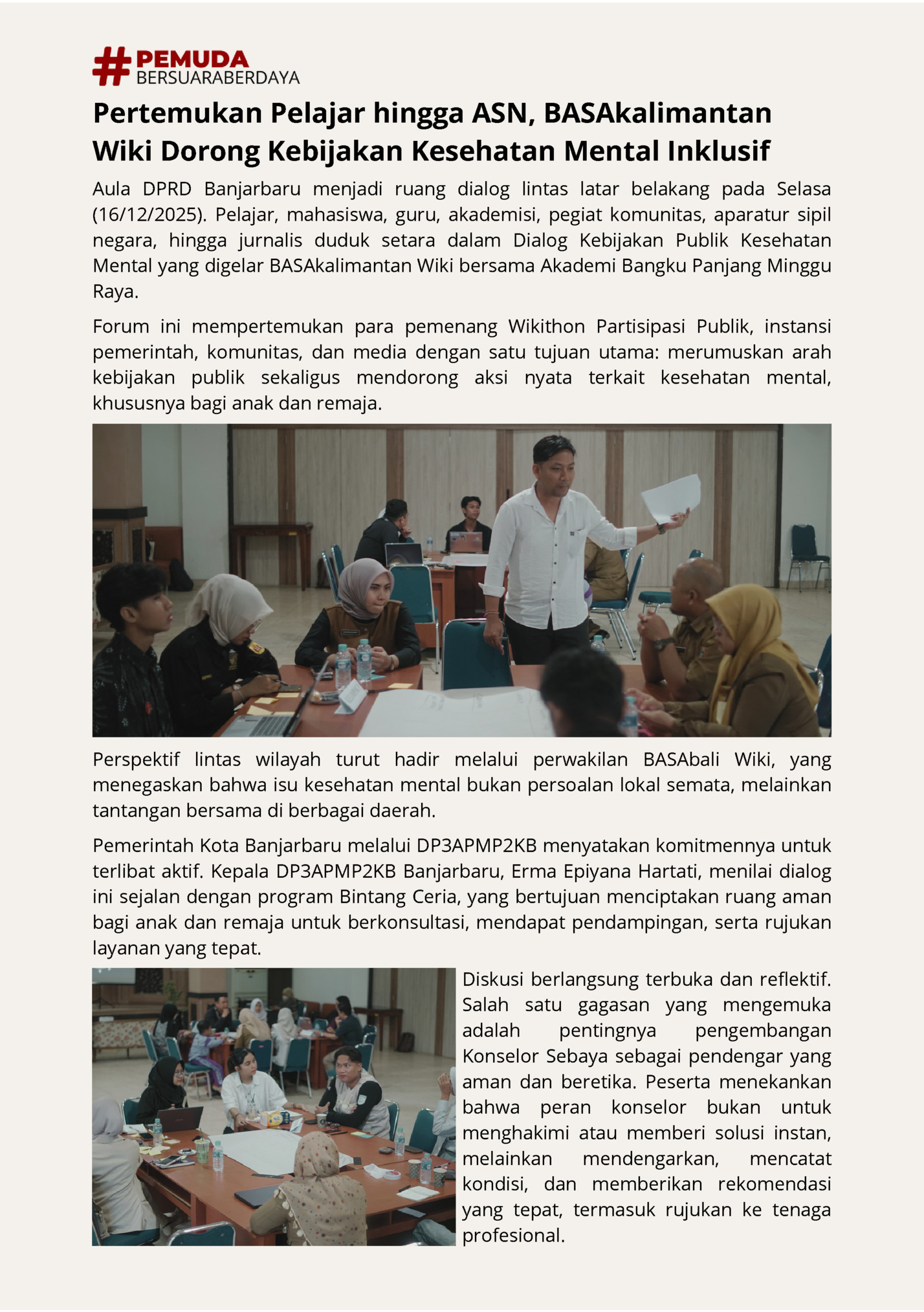 Pertemukan Pelajar hingga ASN, BASAkalimantan Pertemukan Pelajar hingga ASN, BASAkalimantan