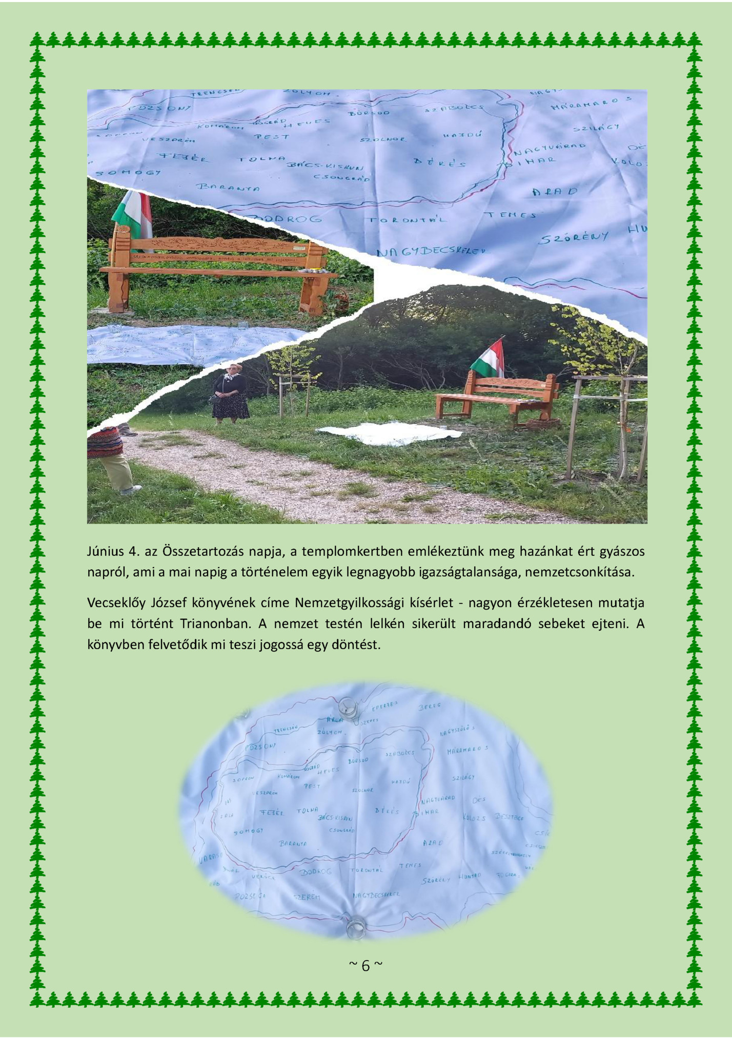 Június 4. az Összetartozás napja, a templomkertben emlékeztünk meg hazánkat ért gyászos