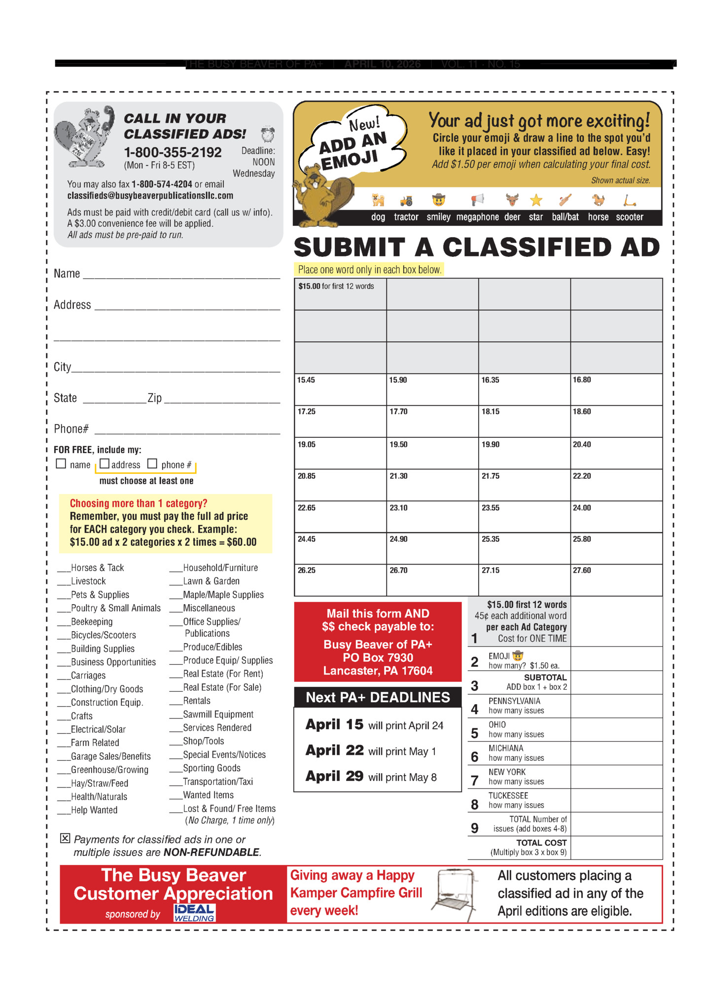 THE BUSY BEAVER OF PA+ | April 10, 2026 | Vol. 11 · No. 15