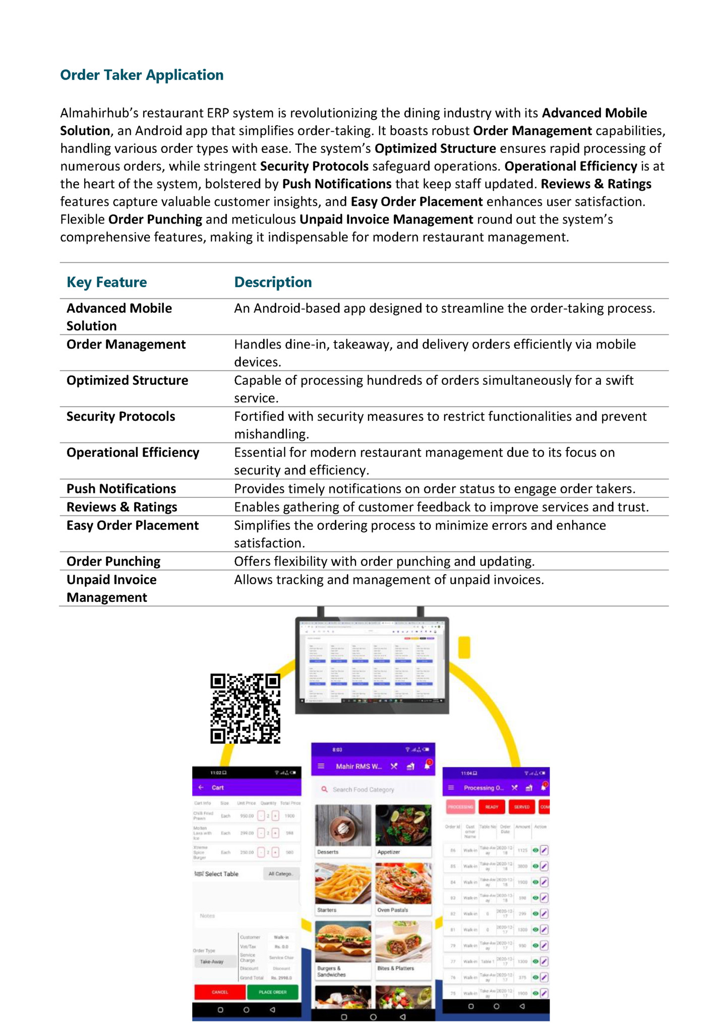 Order Taker Application