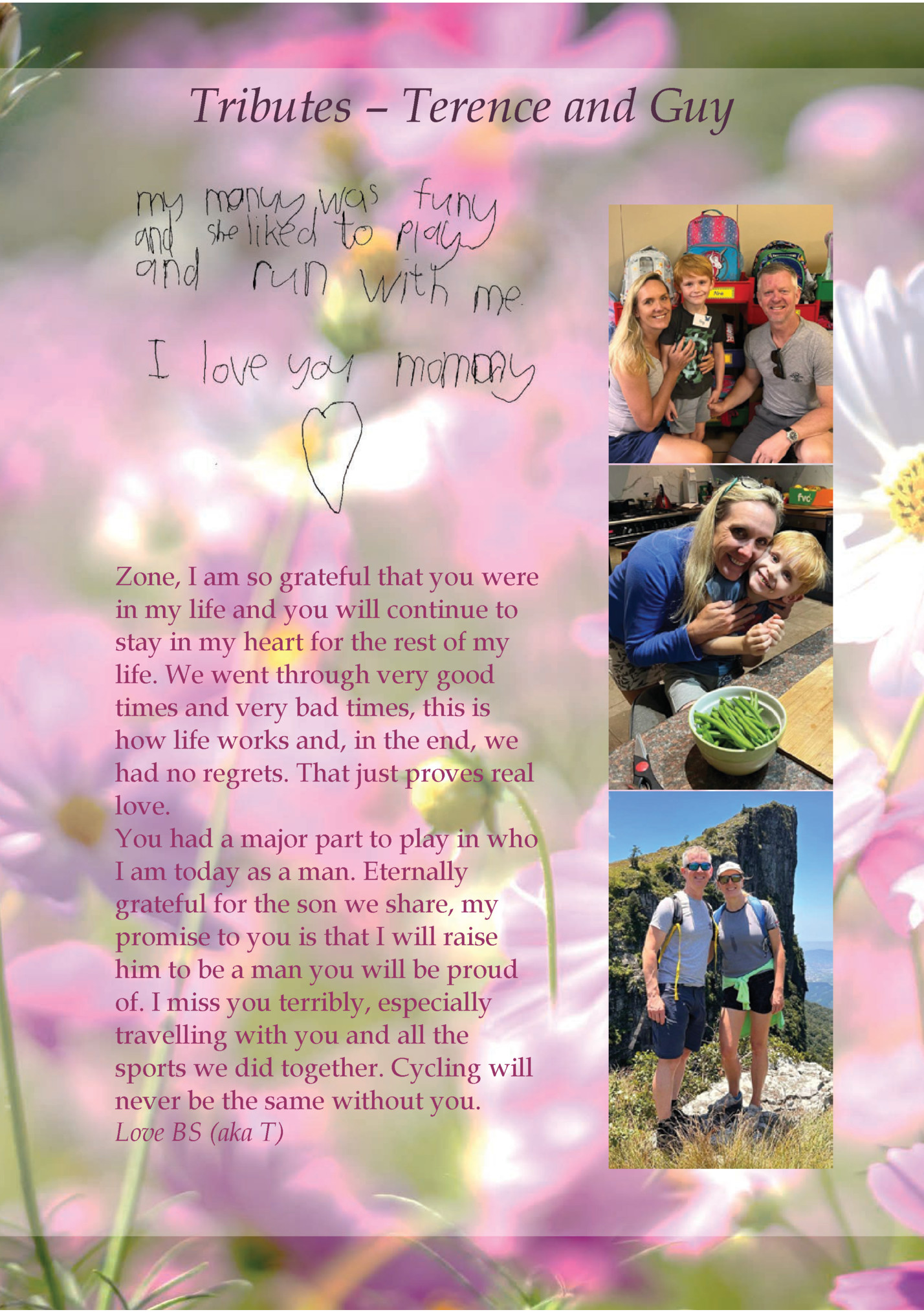 Tributes – Terence and Guy