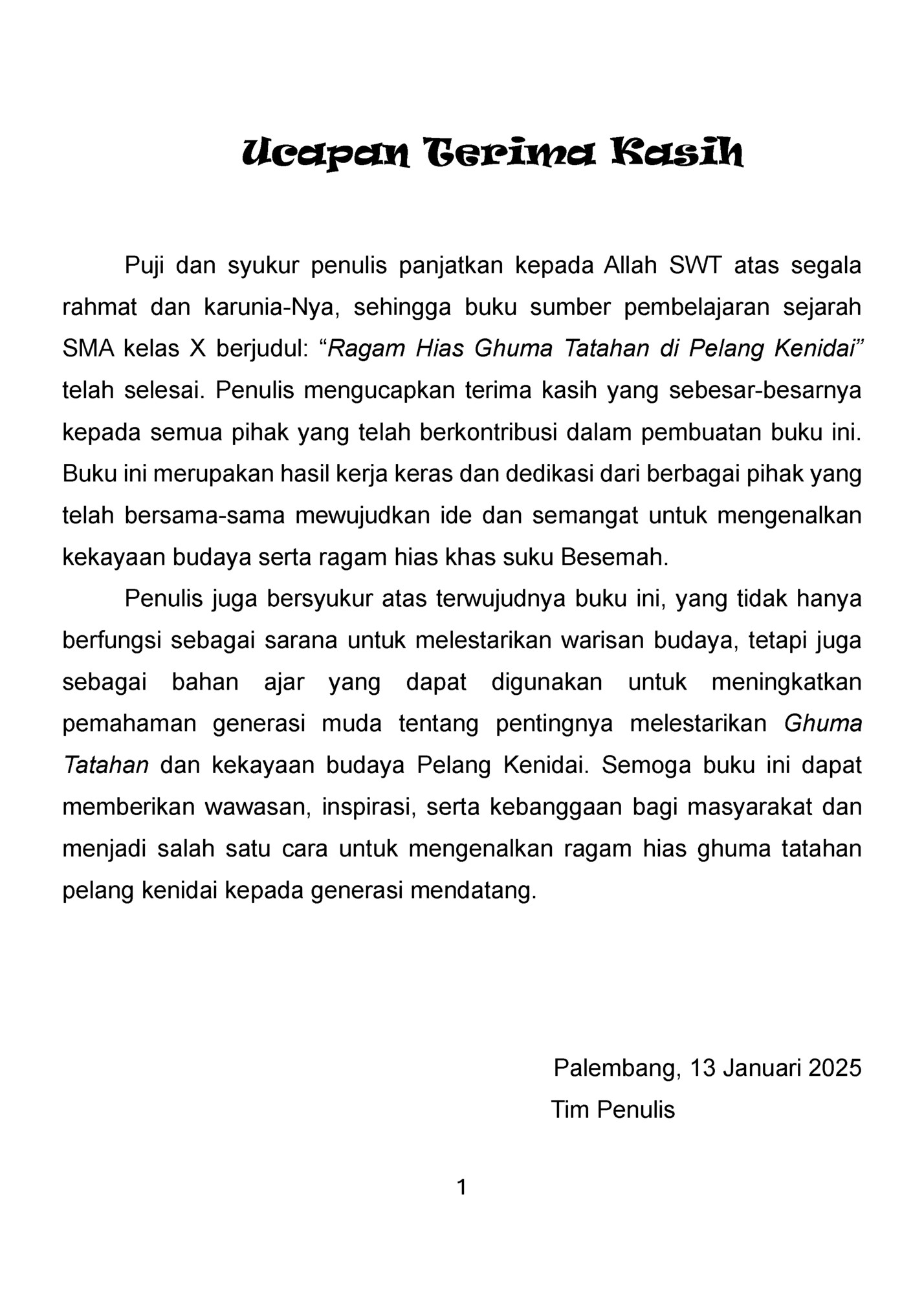 Ucapan Terima Kasih