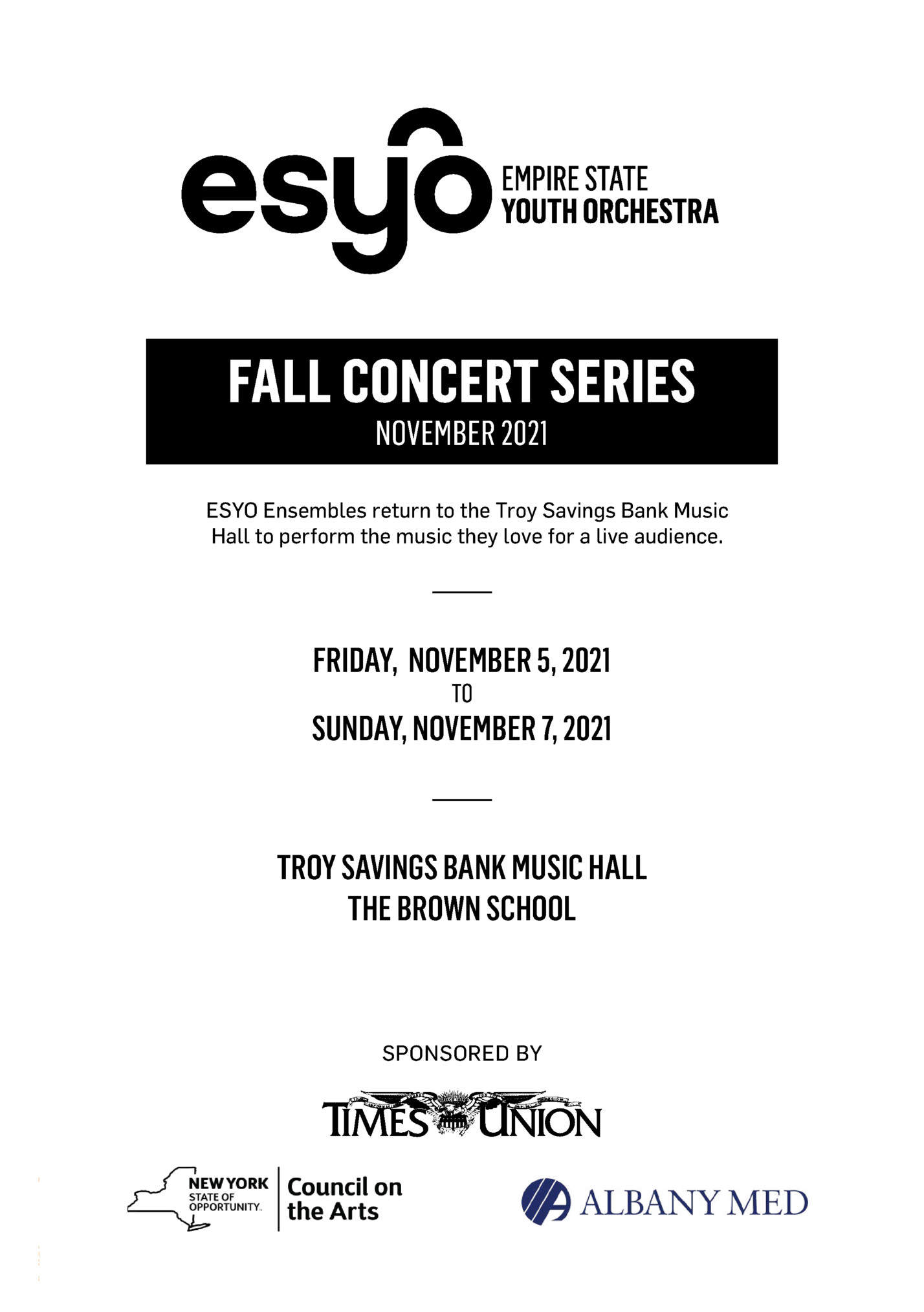 FALL CONCERT SERIES