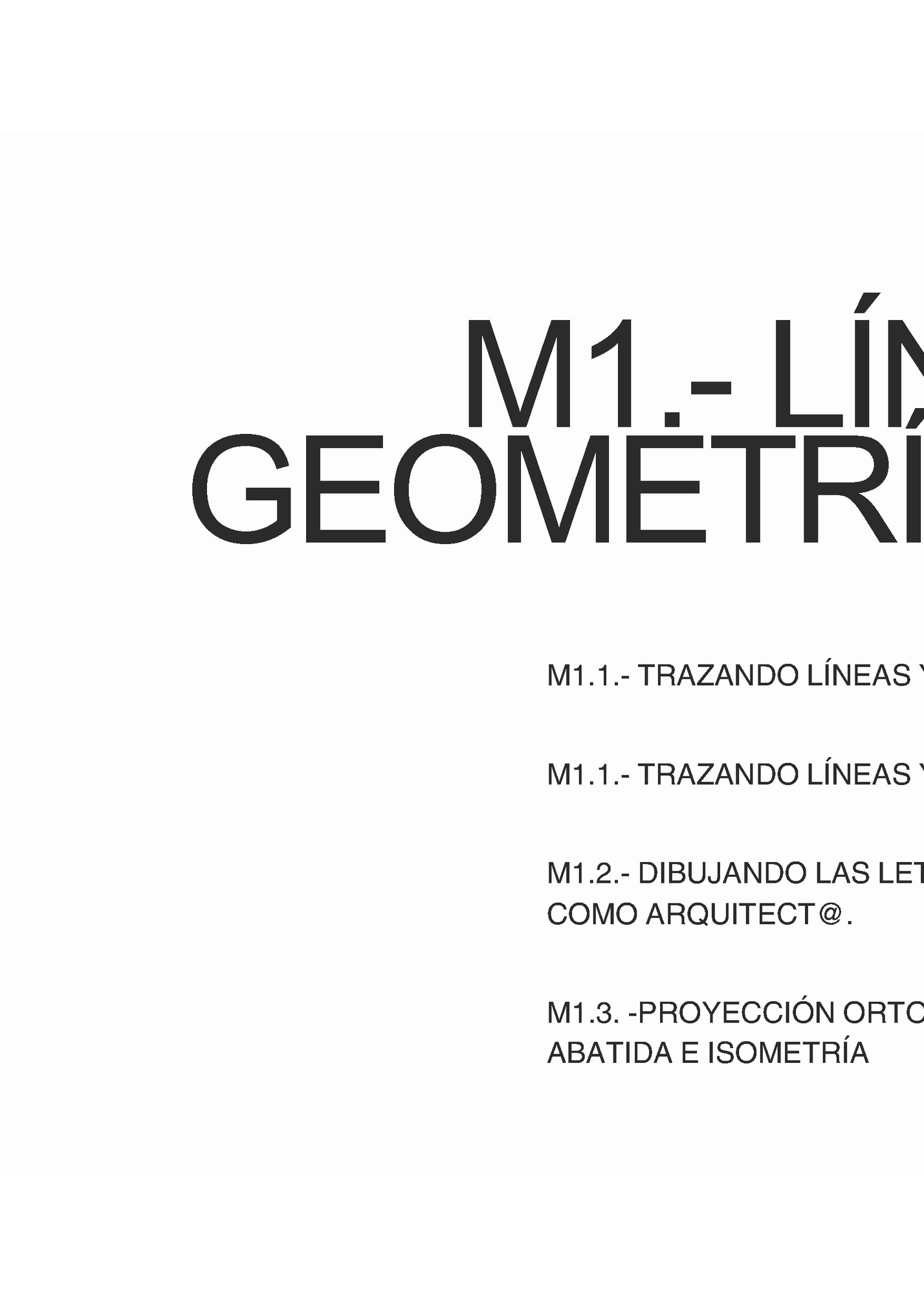 M1.- LÍNEAS Y
