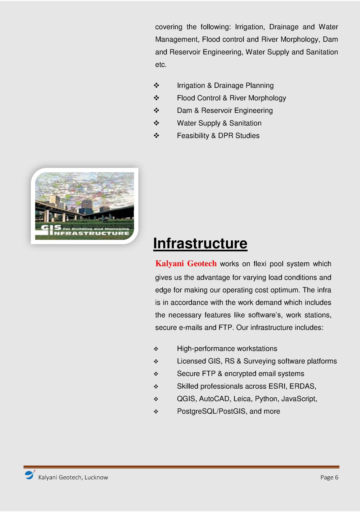 covering the following: Irrigation, Drainage and Water