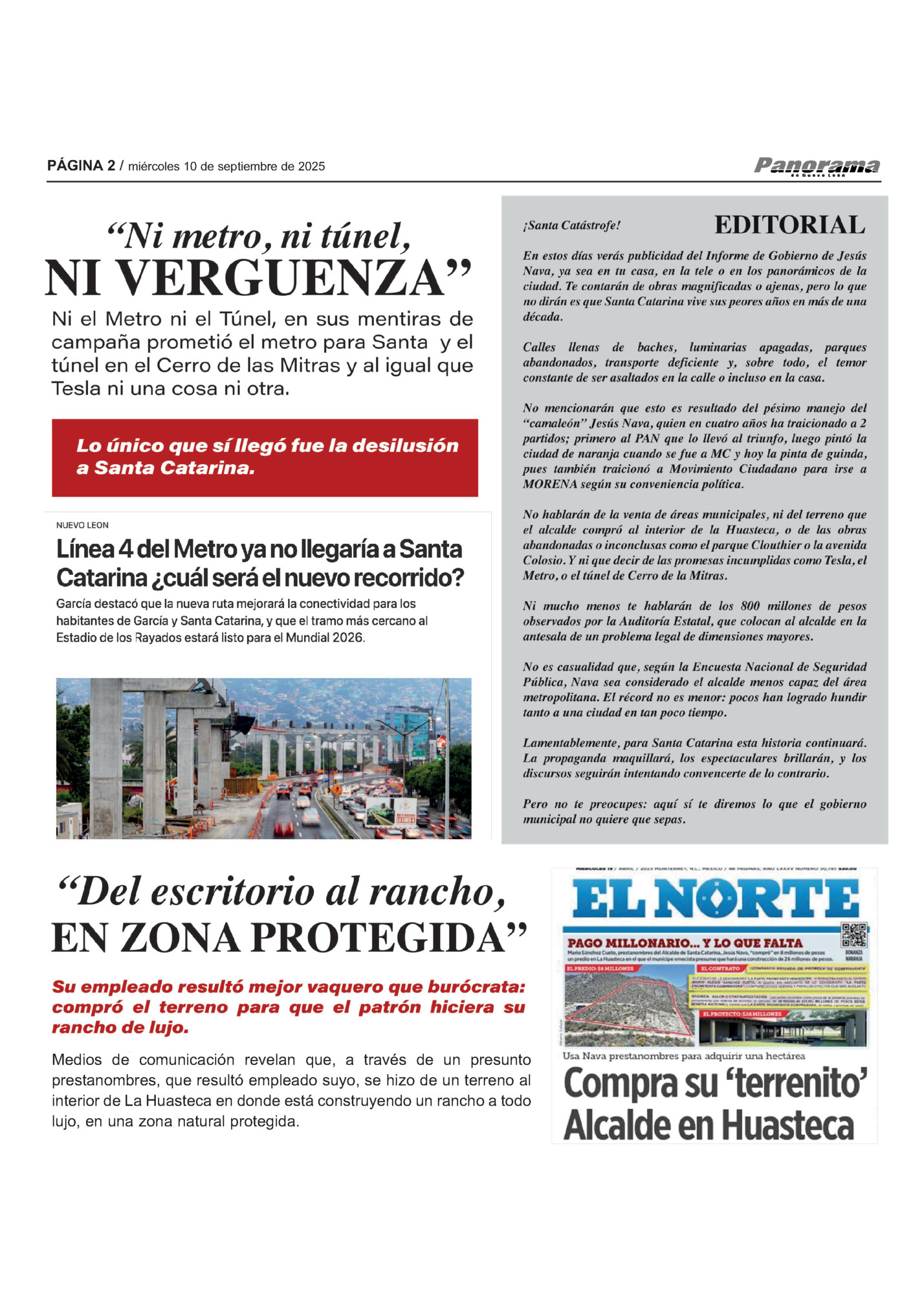 PÁGINA 2 / miércoles 10 de septiembre de 2025 PÁGINA 2 / miércoles 10 de septiembre de 2025