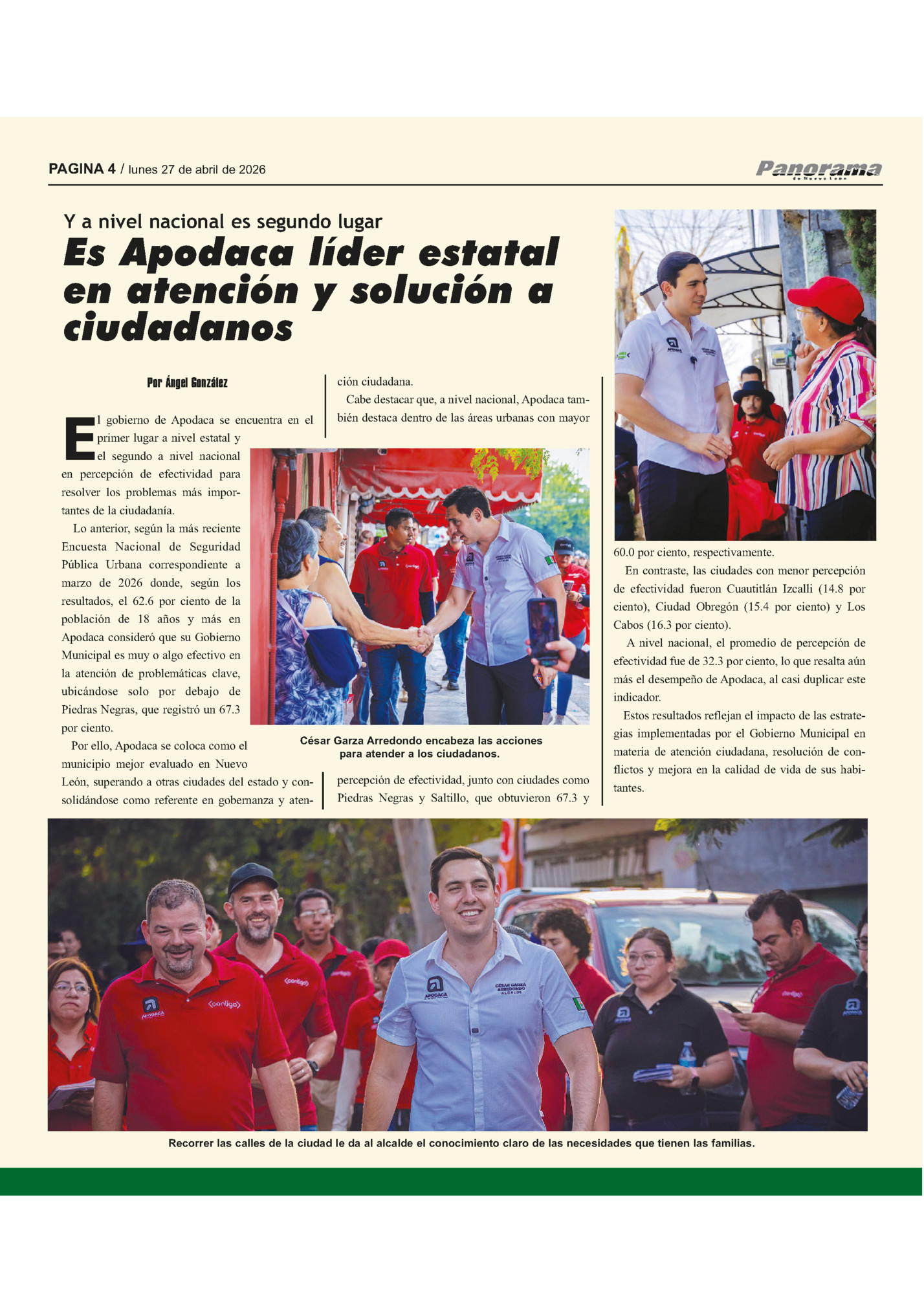 PAGINA 4 / lunes 27 de abril de 2026