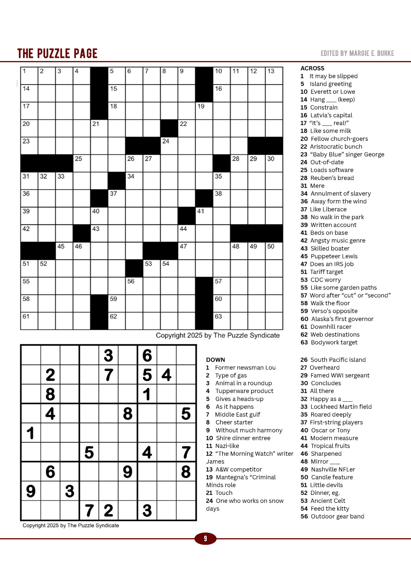 the puzzle page